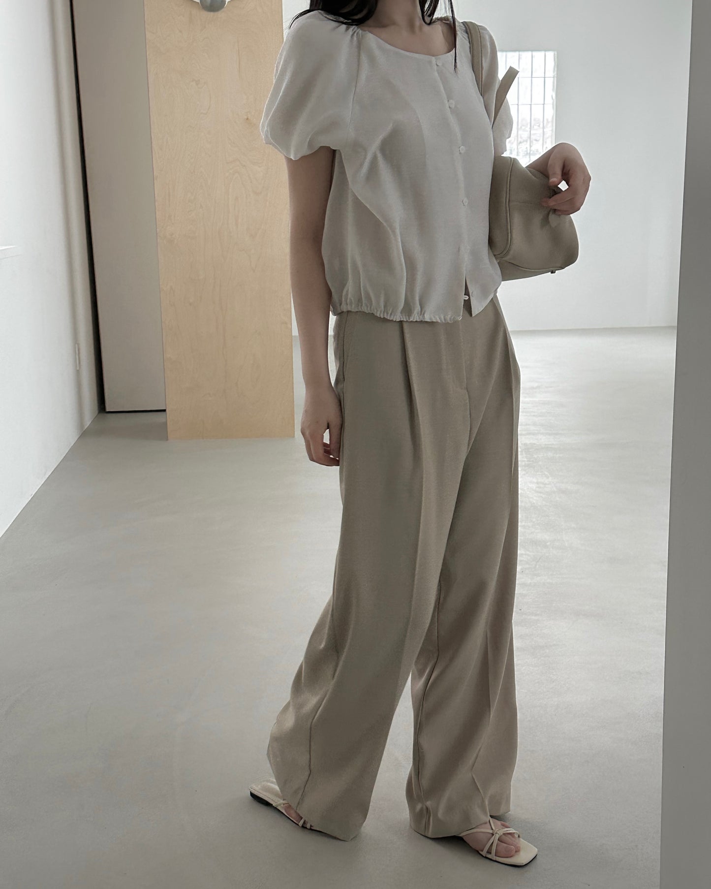 Tailored Wide Leg Summer Trousers