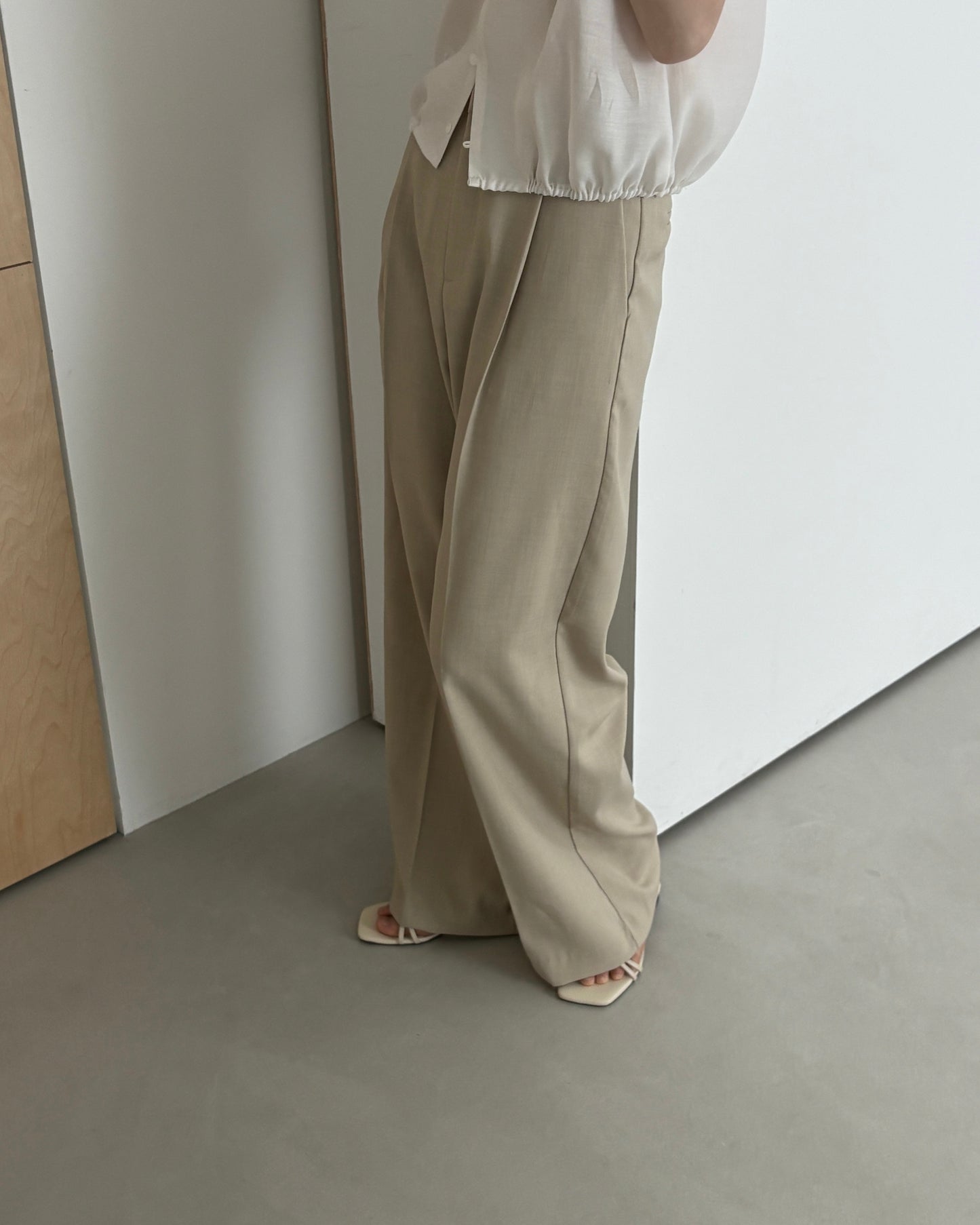 Tailored Wide Leg Summer Trousers