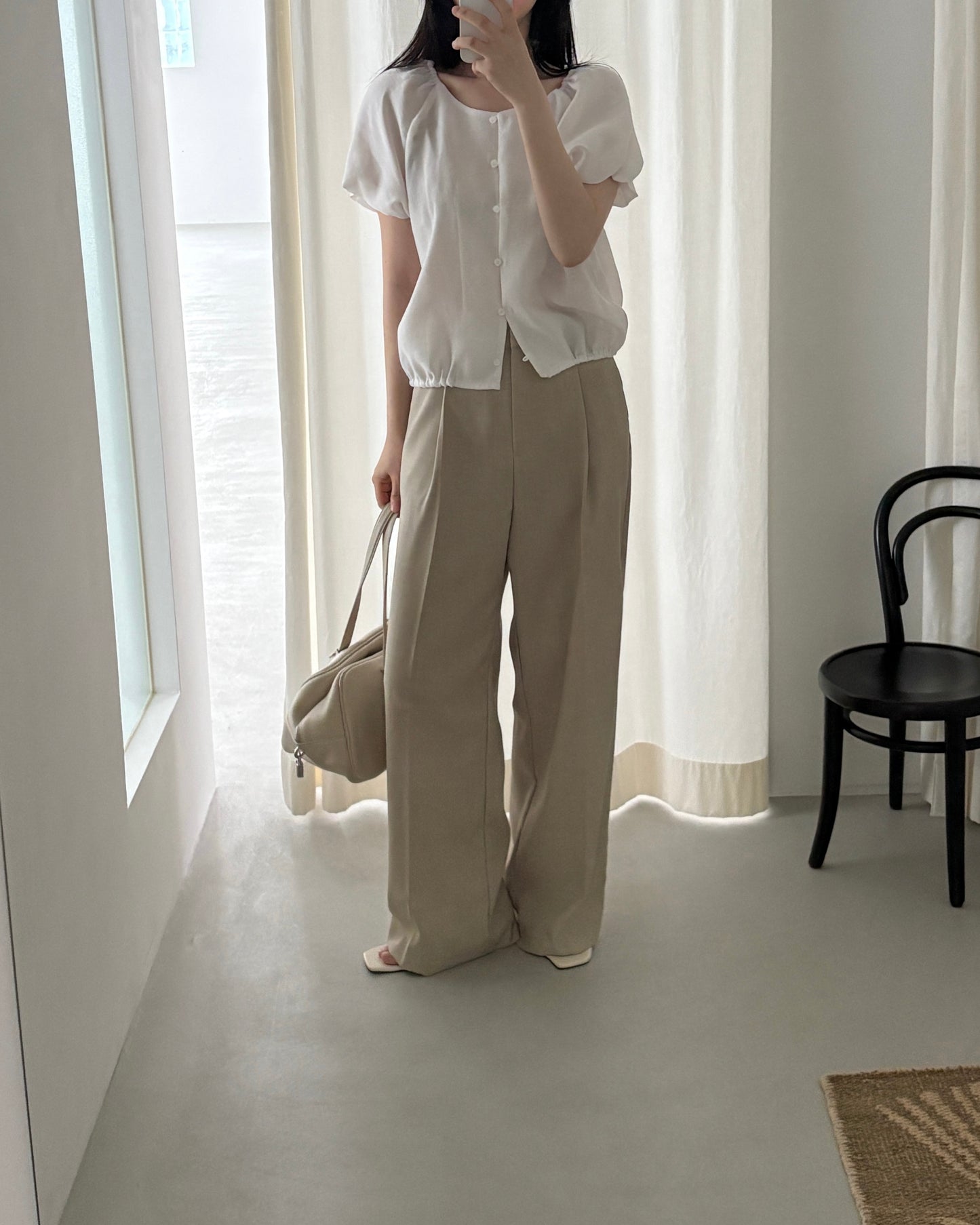 Tailored Wide Leg Summer Trousers