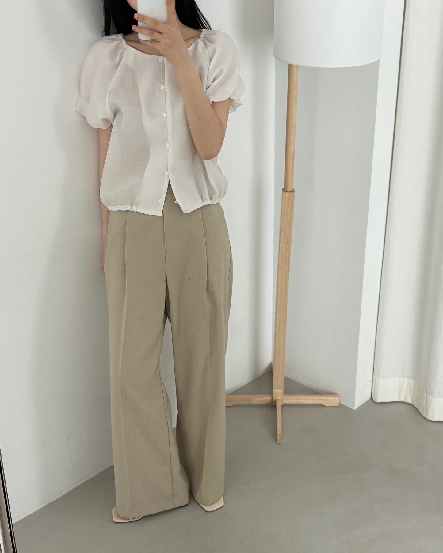 Tailored Wide Leg Summer Trousers
