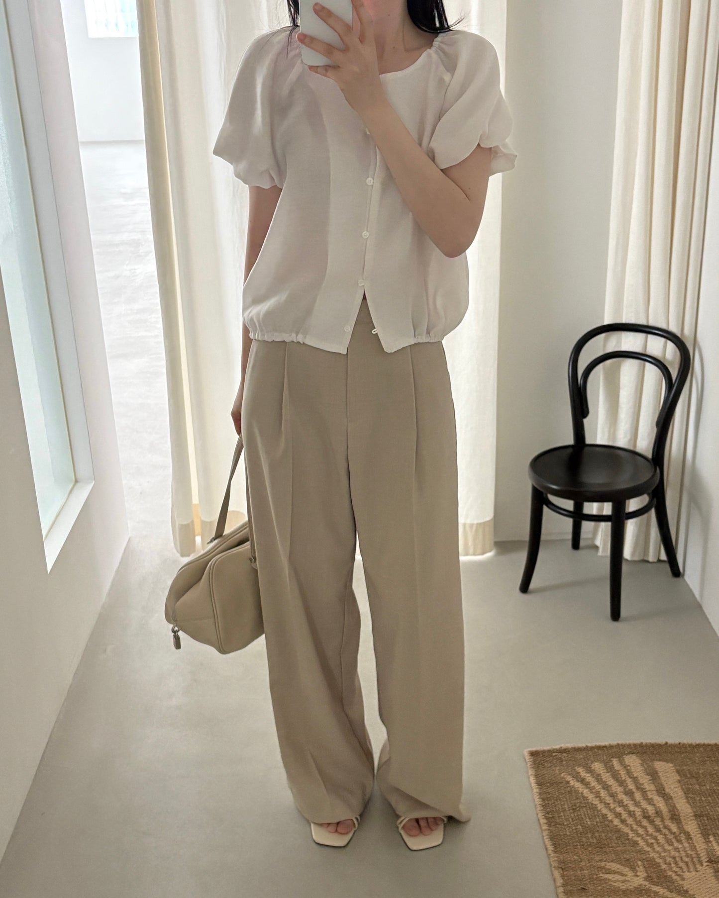 Tailored Wide Leg Summer Trousers