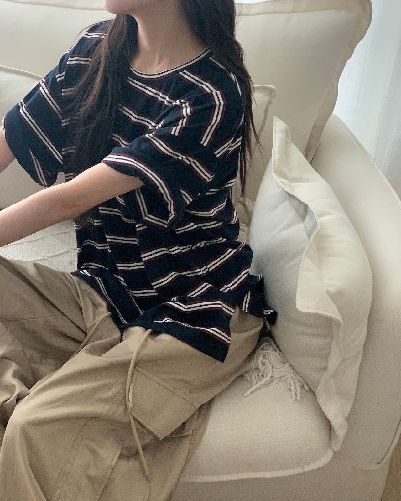 Striped Oversized Tee