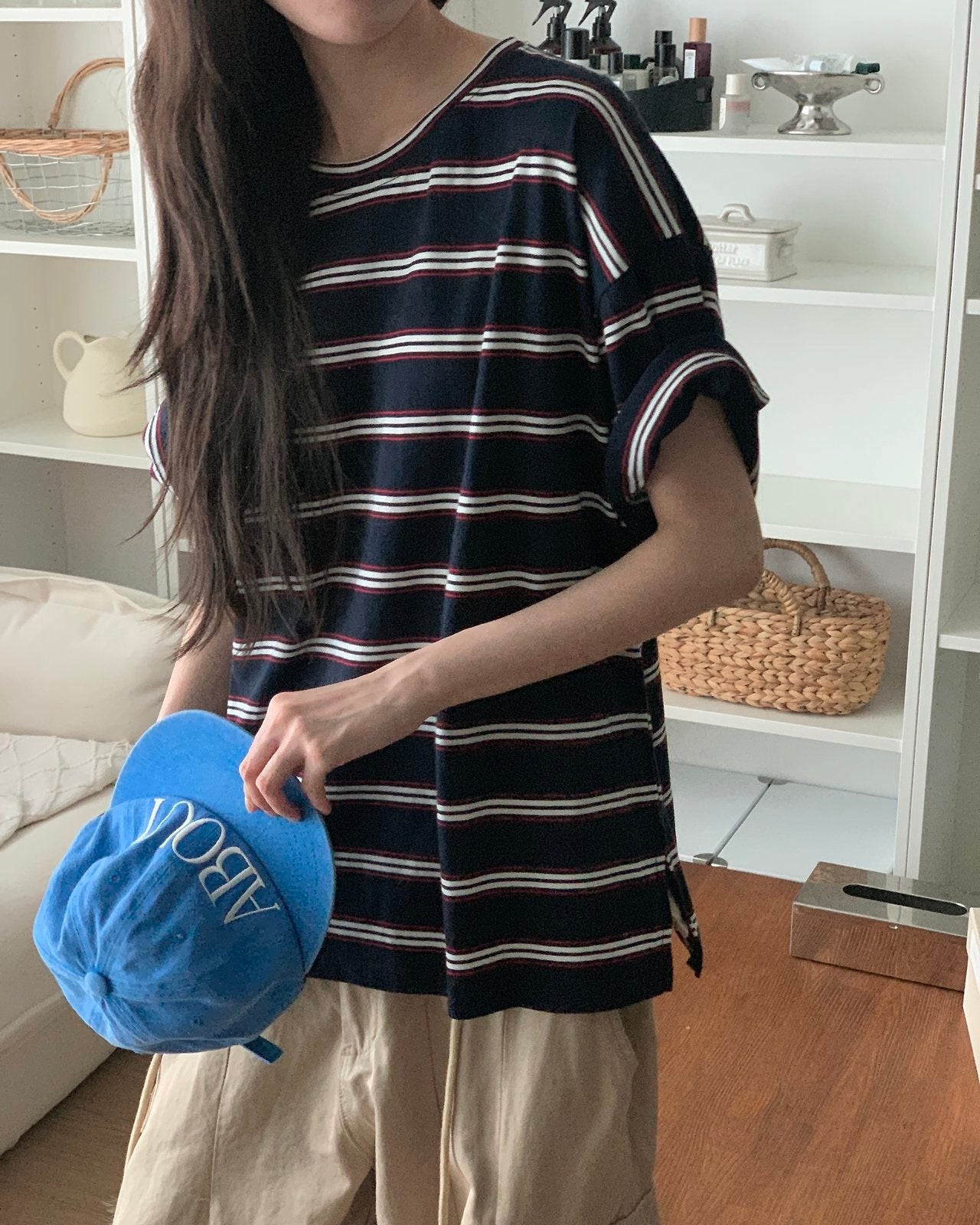 Striped Oversized Tee