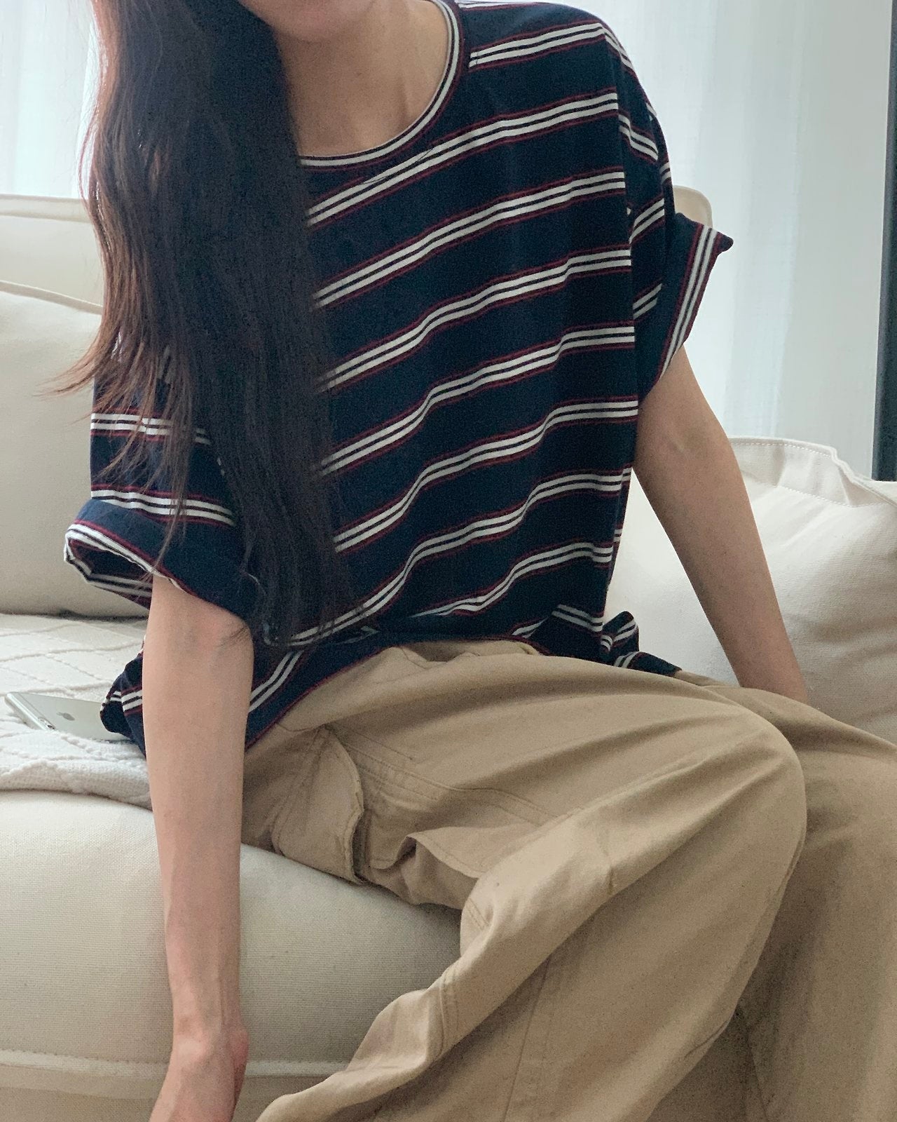 Striped Oversized Tee