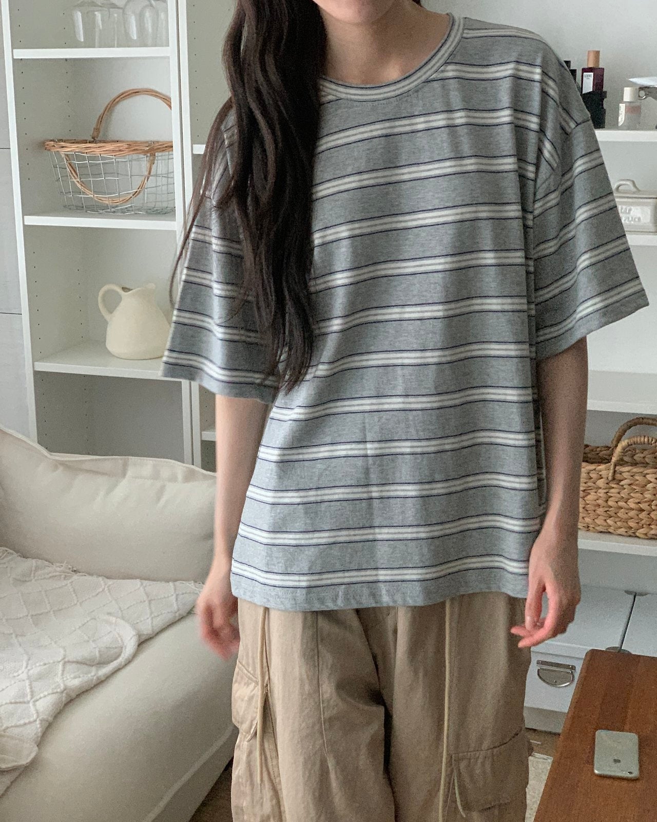 Striped Oversized Tee