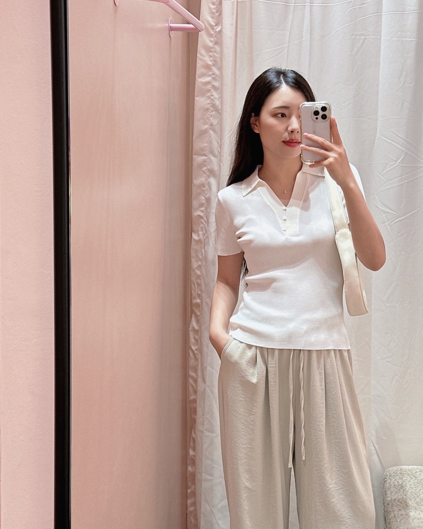 Soft Rib Polo Top