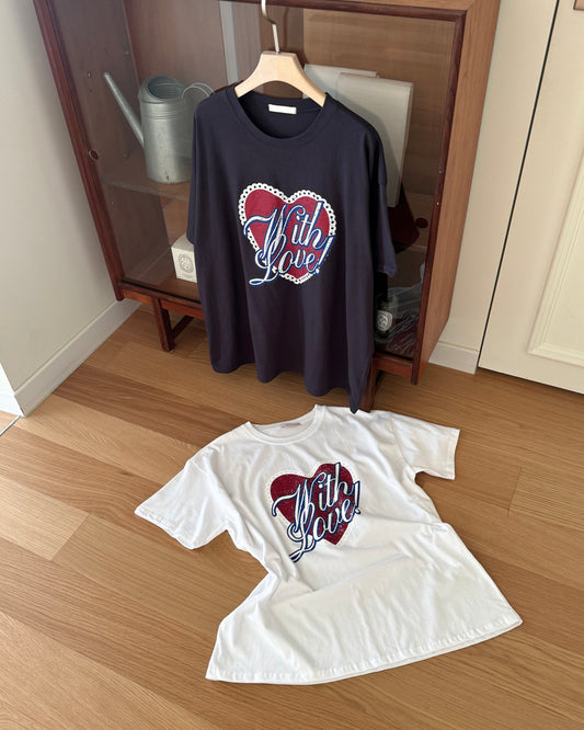 With Love Boxy Tee