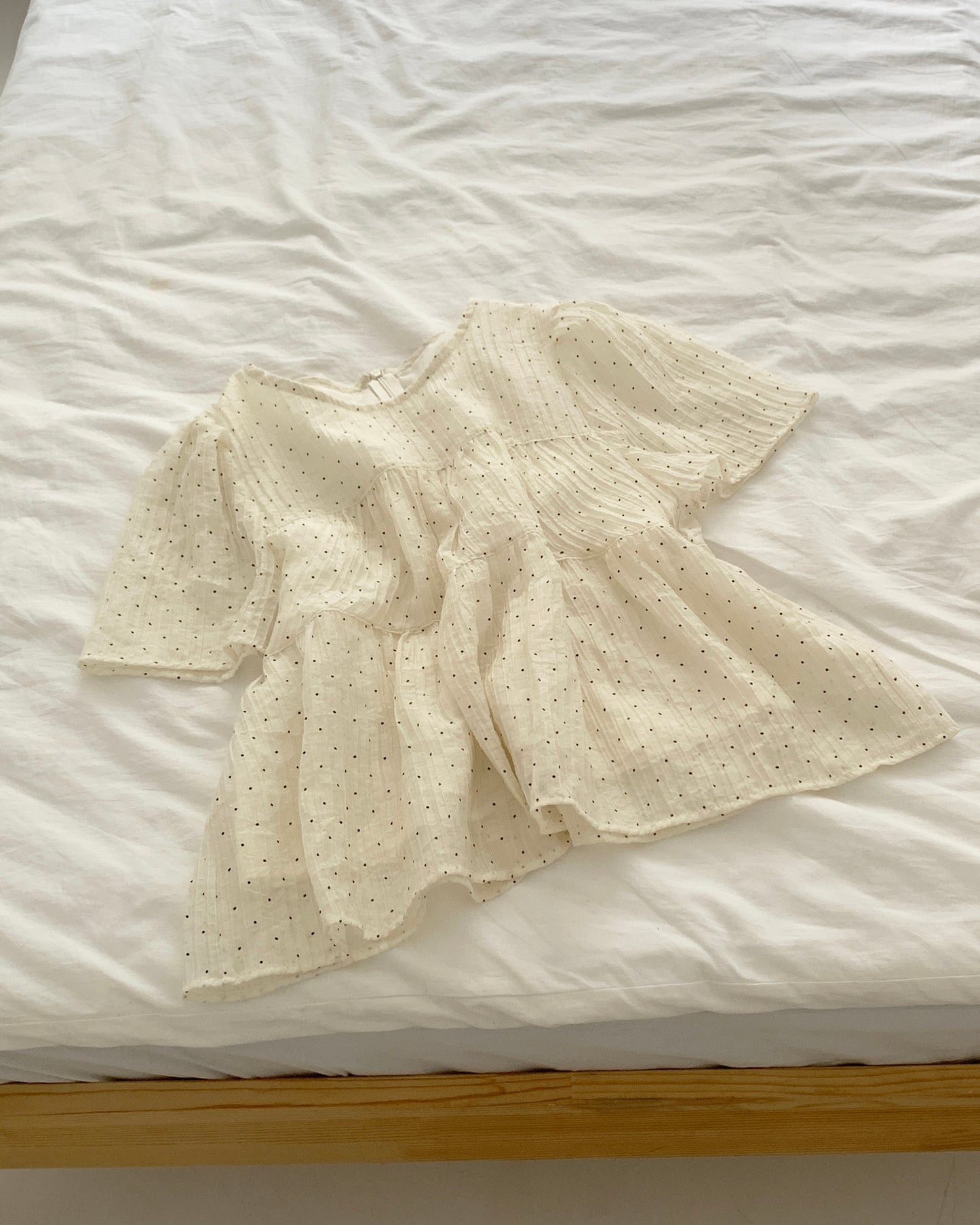 Polka Dot Tiered Blouse