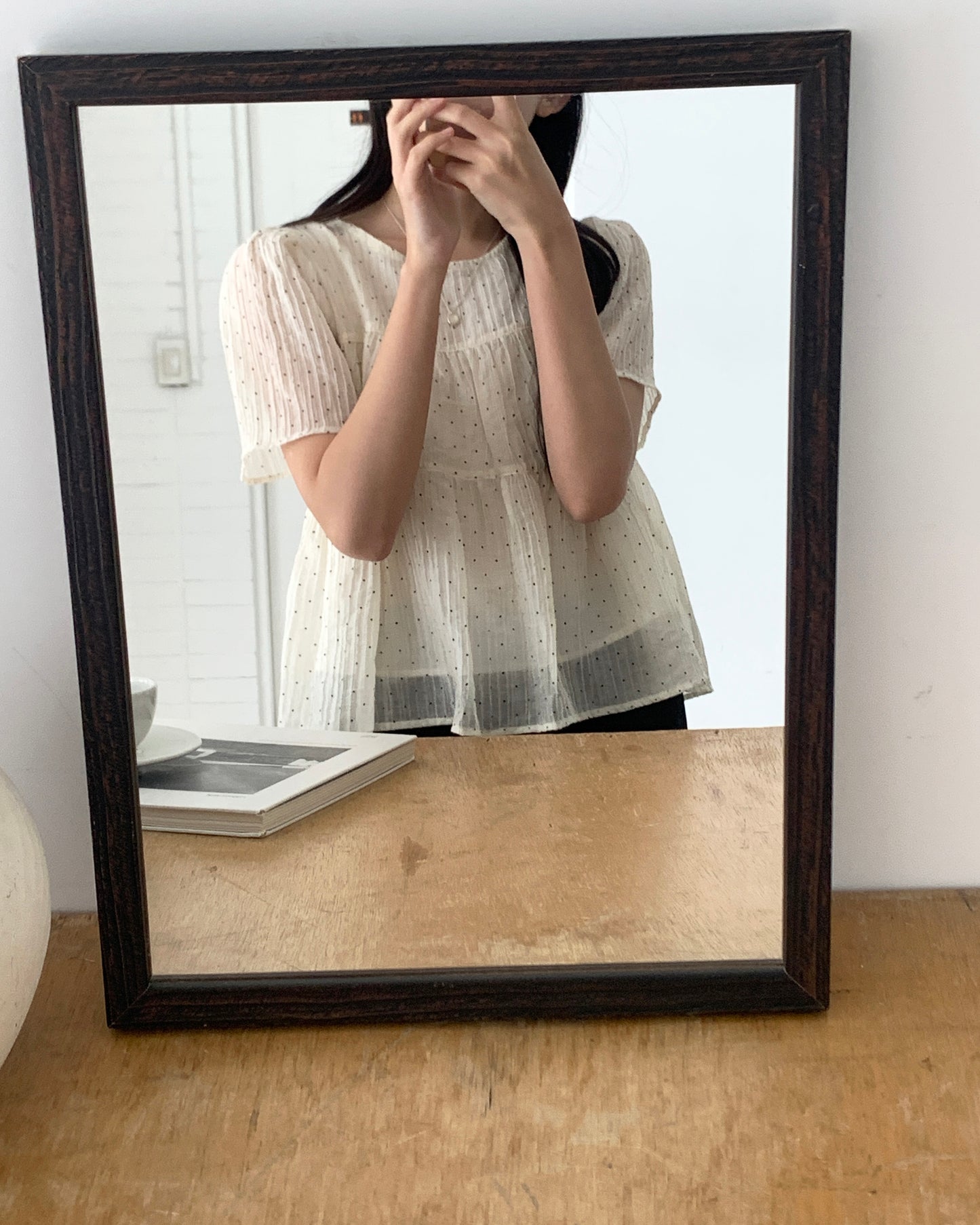 Polka Dot Tiered Blouse