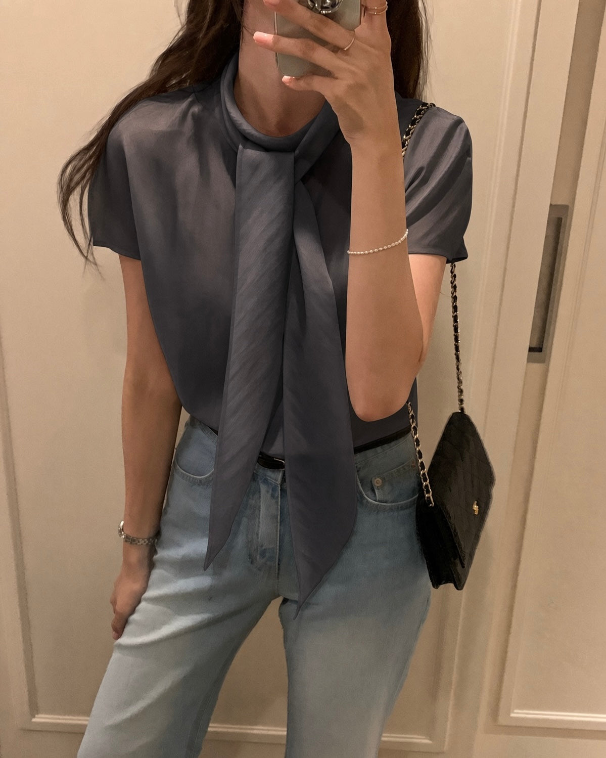 Tencel Soft Tie Blouse