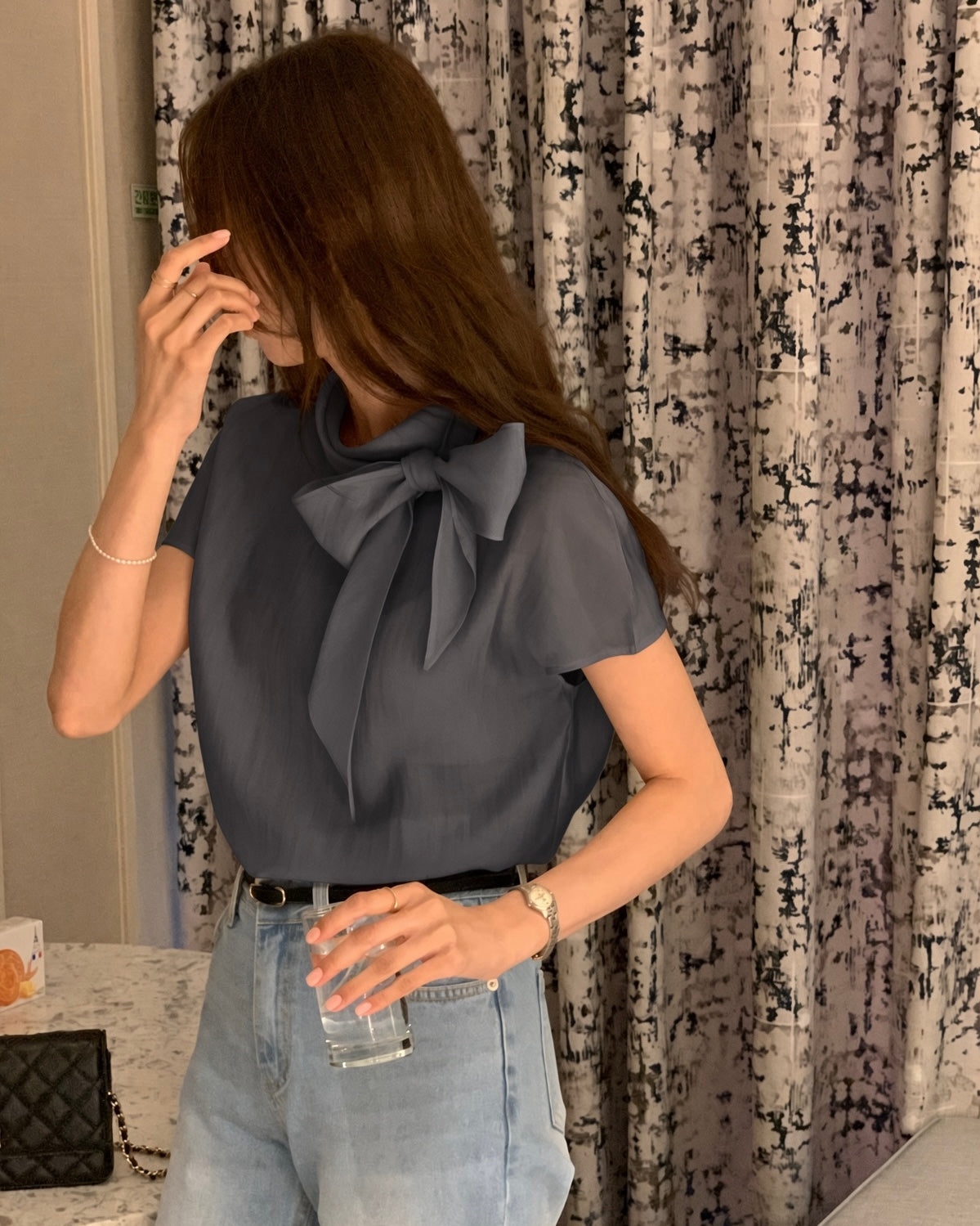 Tencel Soft Tie Blouse