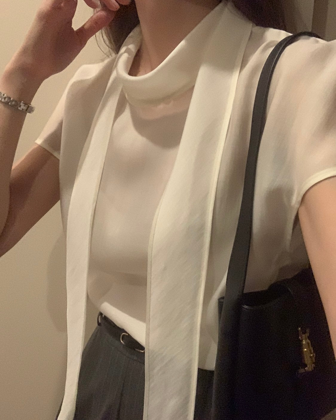 Tencel Soft Tie Blouse