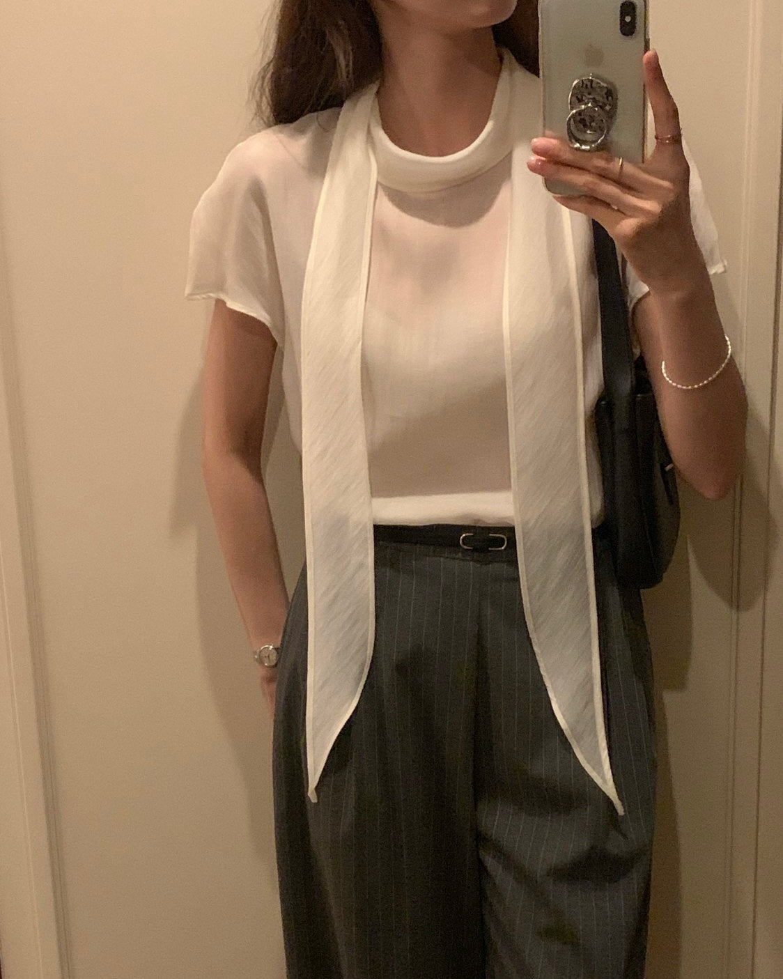 Tencel Soft Tie Blouse