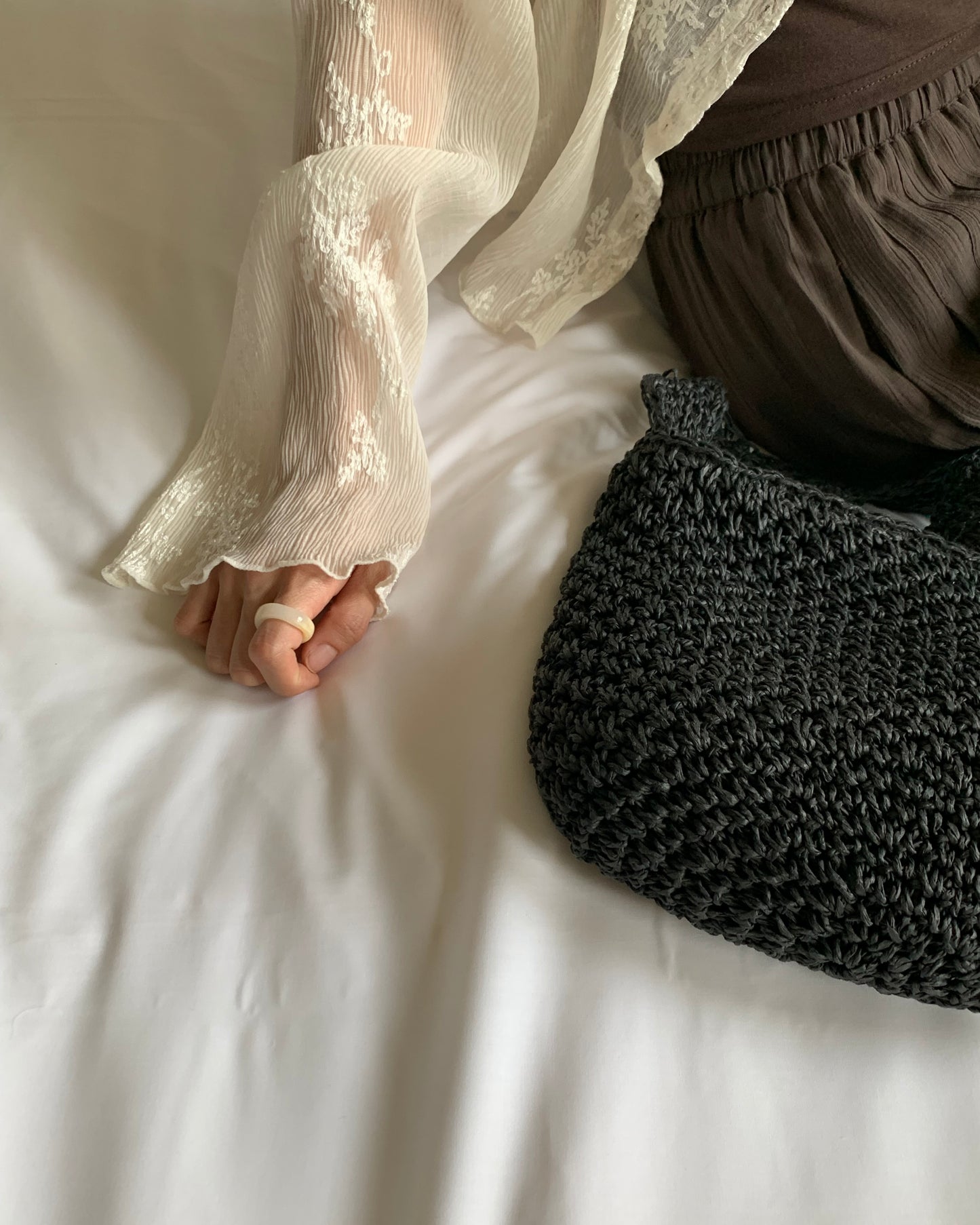 Embroidered Sheer Cardigan