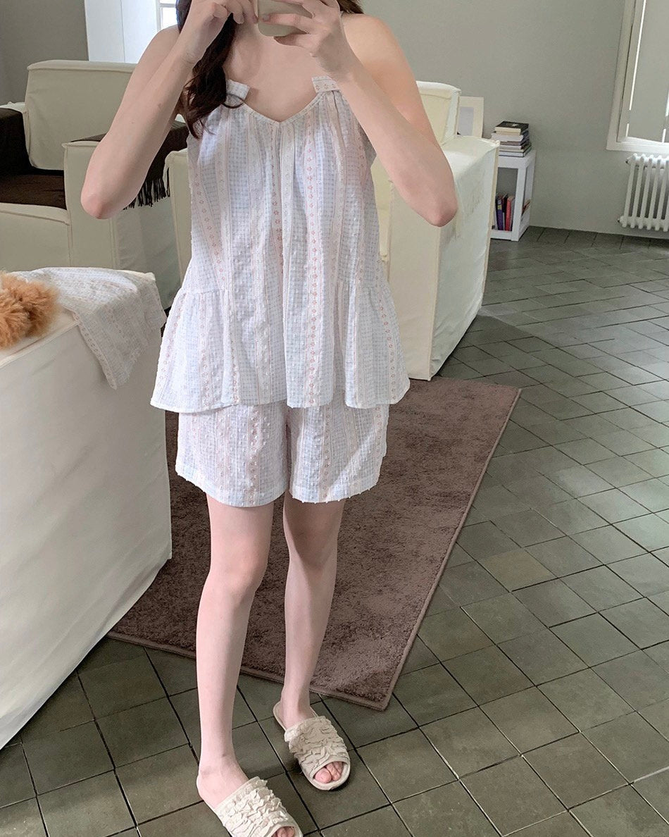 Bonbon Ribbon Cami Set