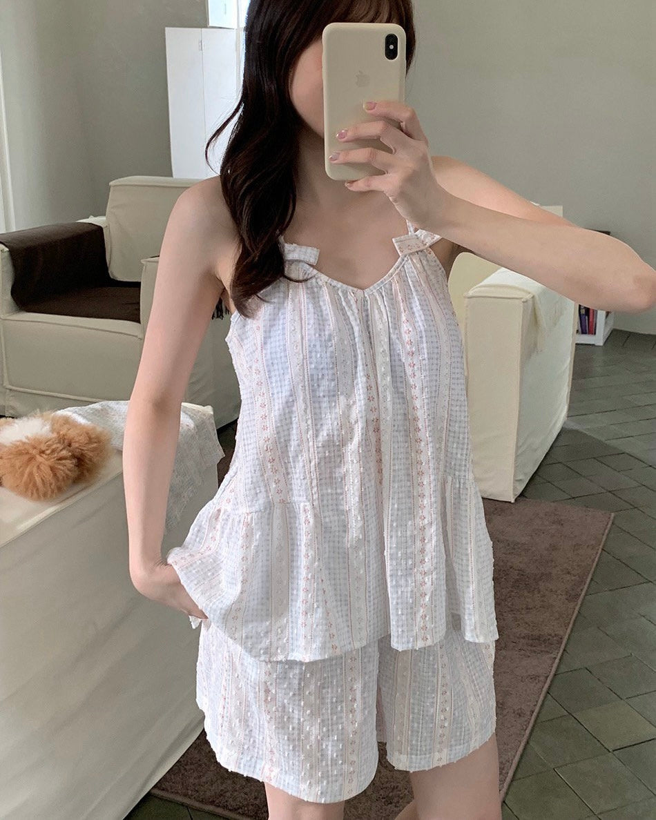 Bonbon Ribbon Cami Set
