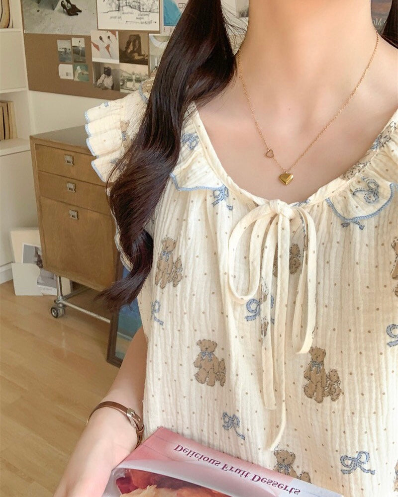 Honey Teddy Pajama Set