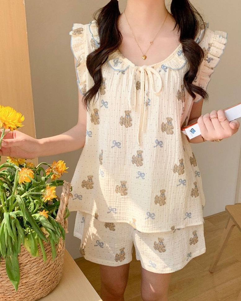 Honey Teddy Pajama Set