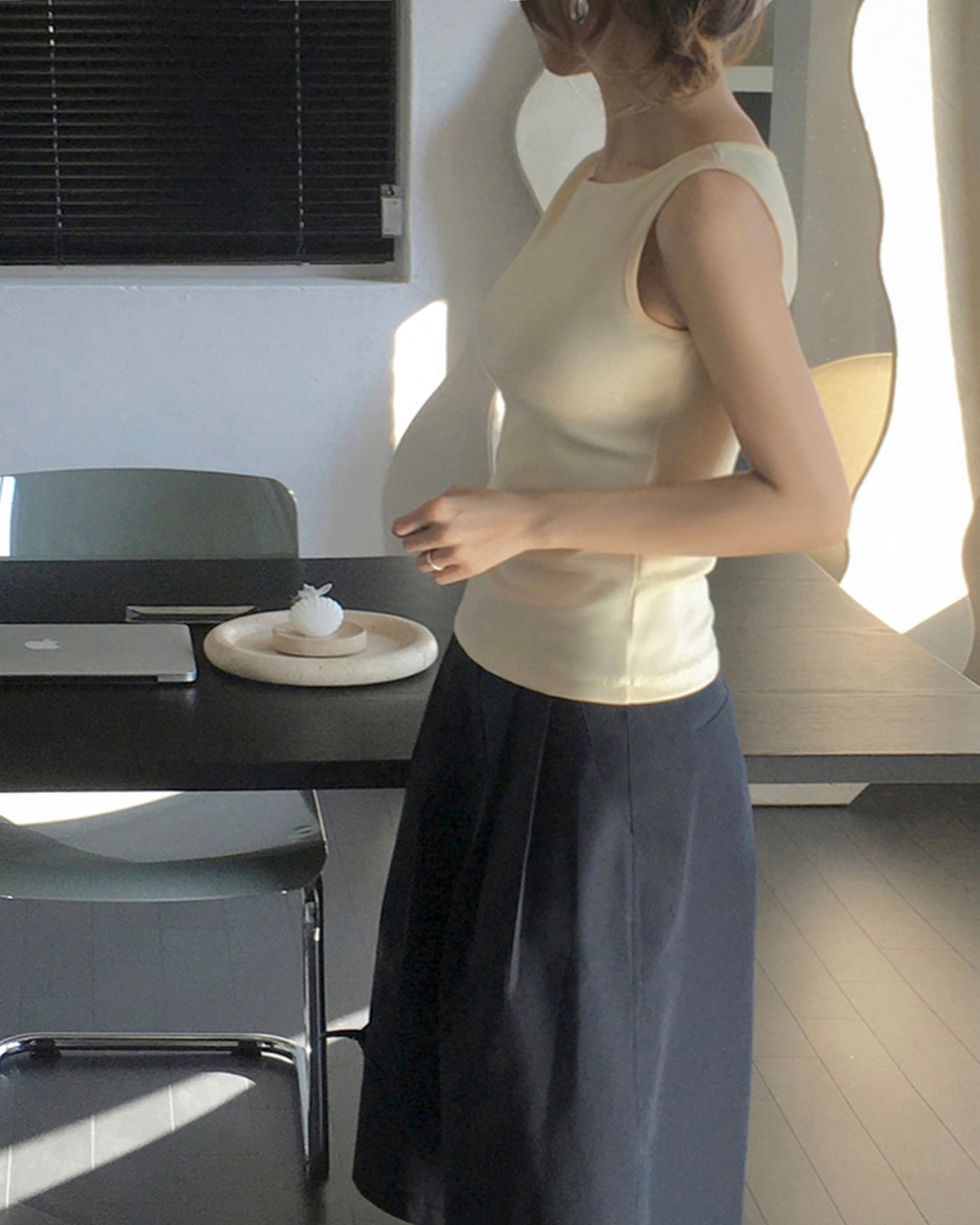 Boat Neck Oragnic Cotton Tank