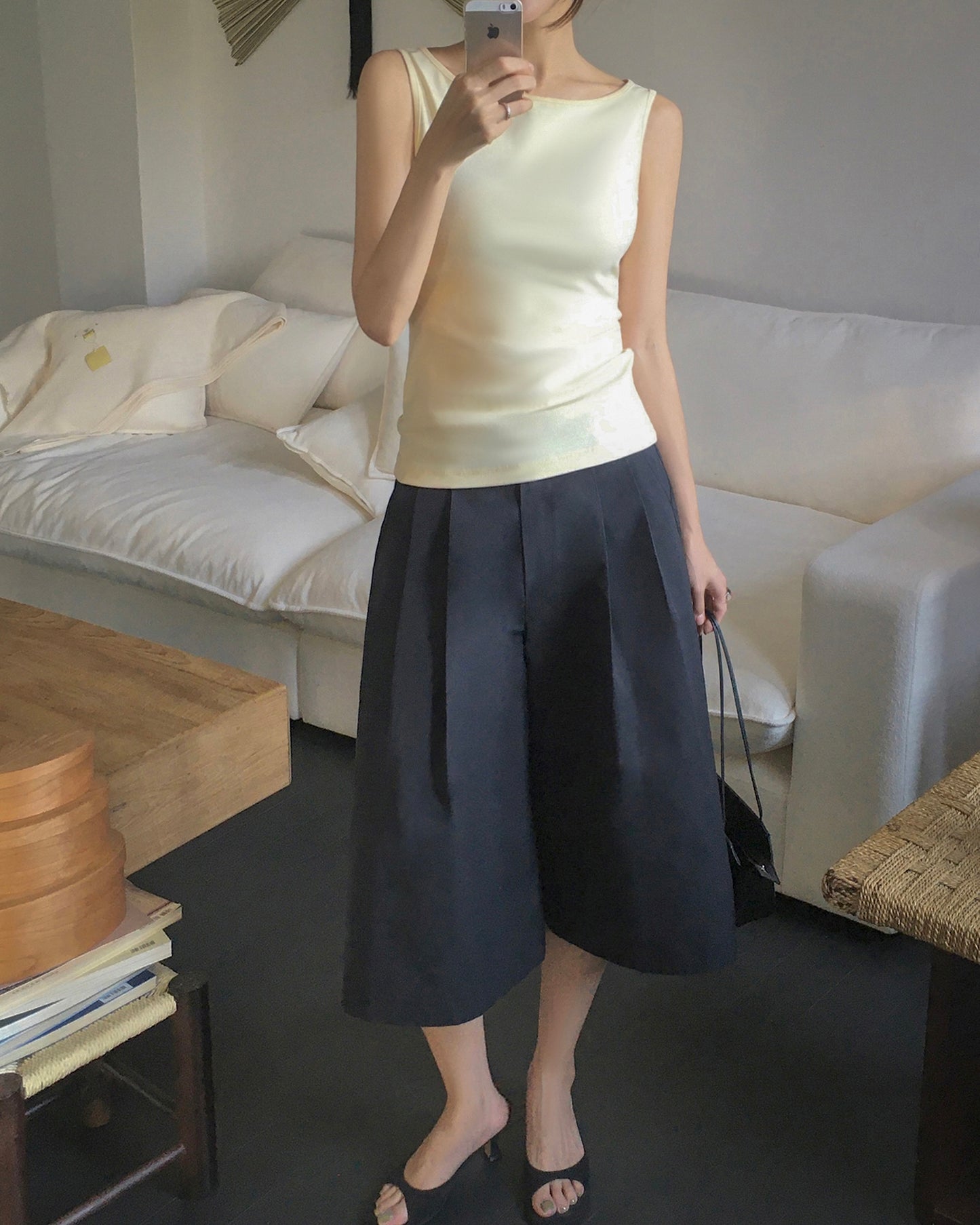 Boat Neck Oragnic Cotton Tank