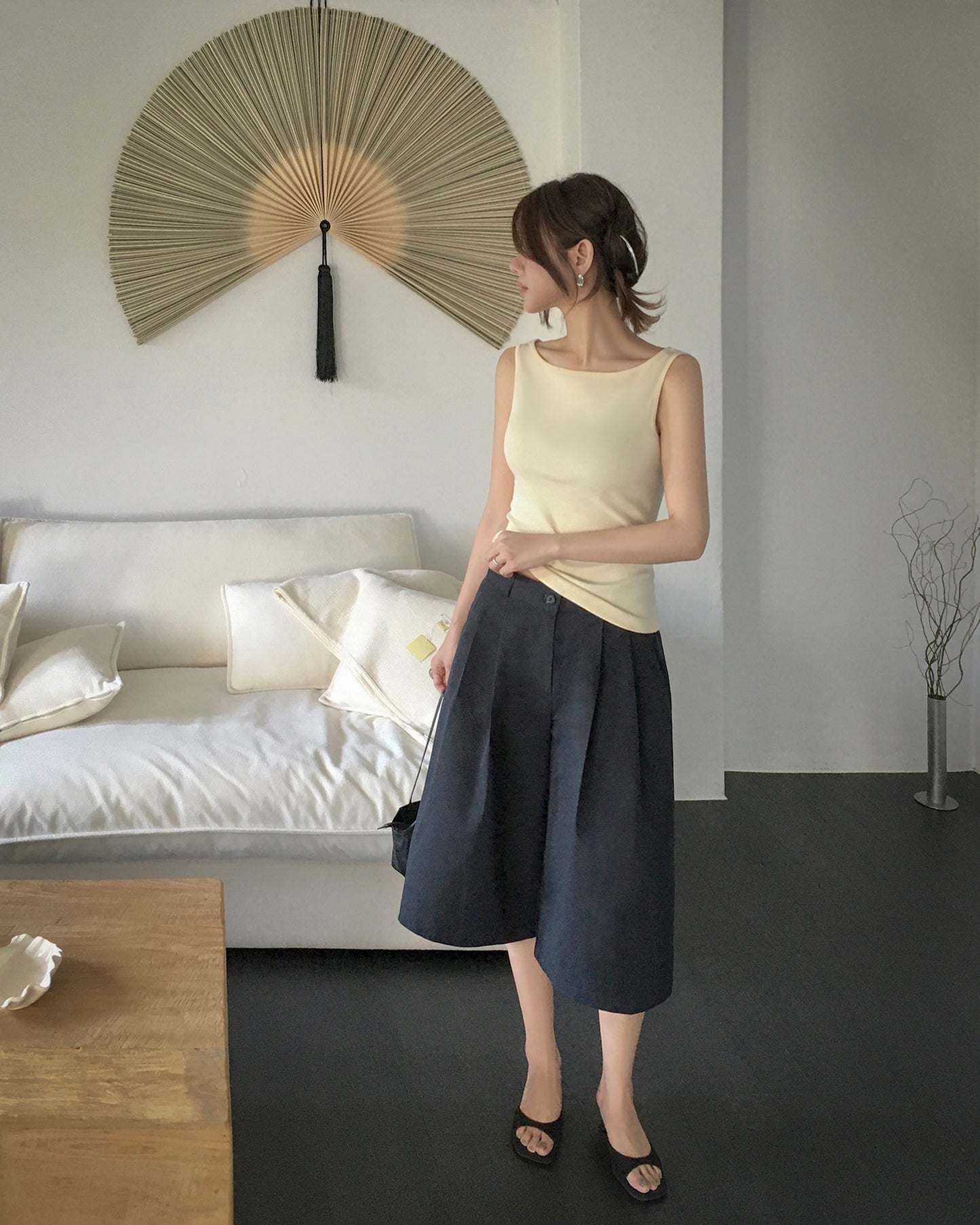 Boat Neck Oragnic Cotton Tank