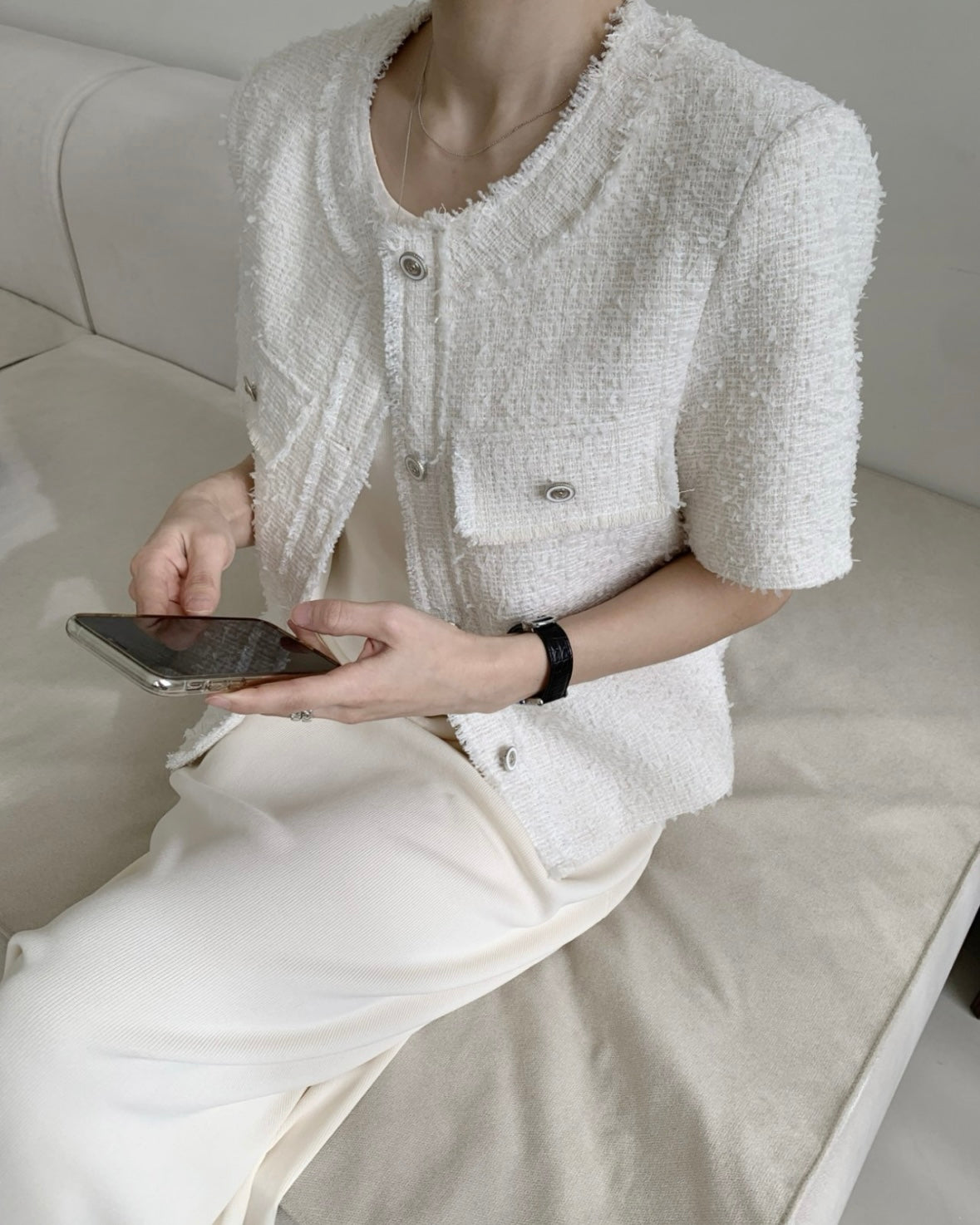 Frayed Tweed Jacket