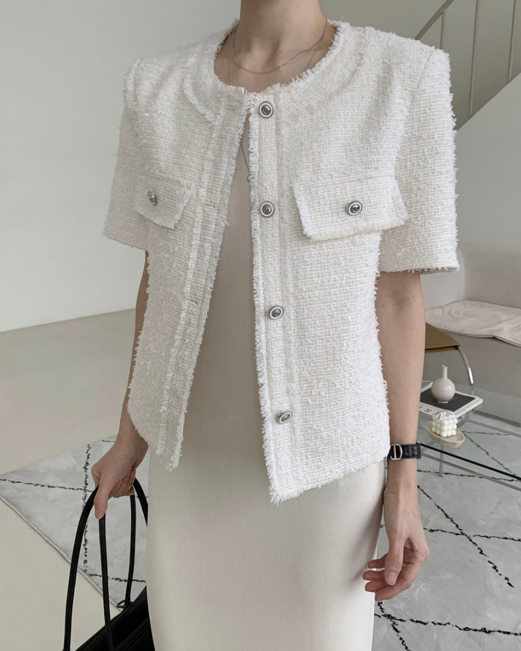 Frayed Tweed Jacket