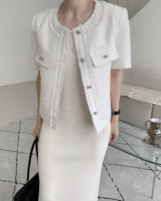 Frayed Tweed Jacket