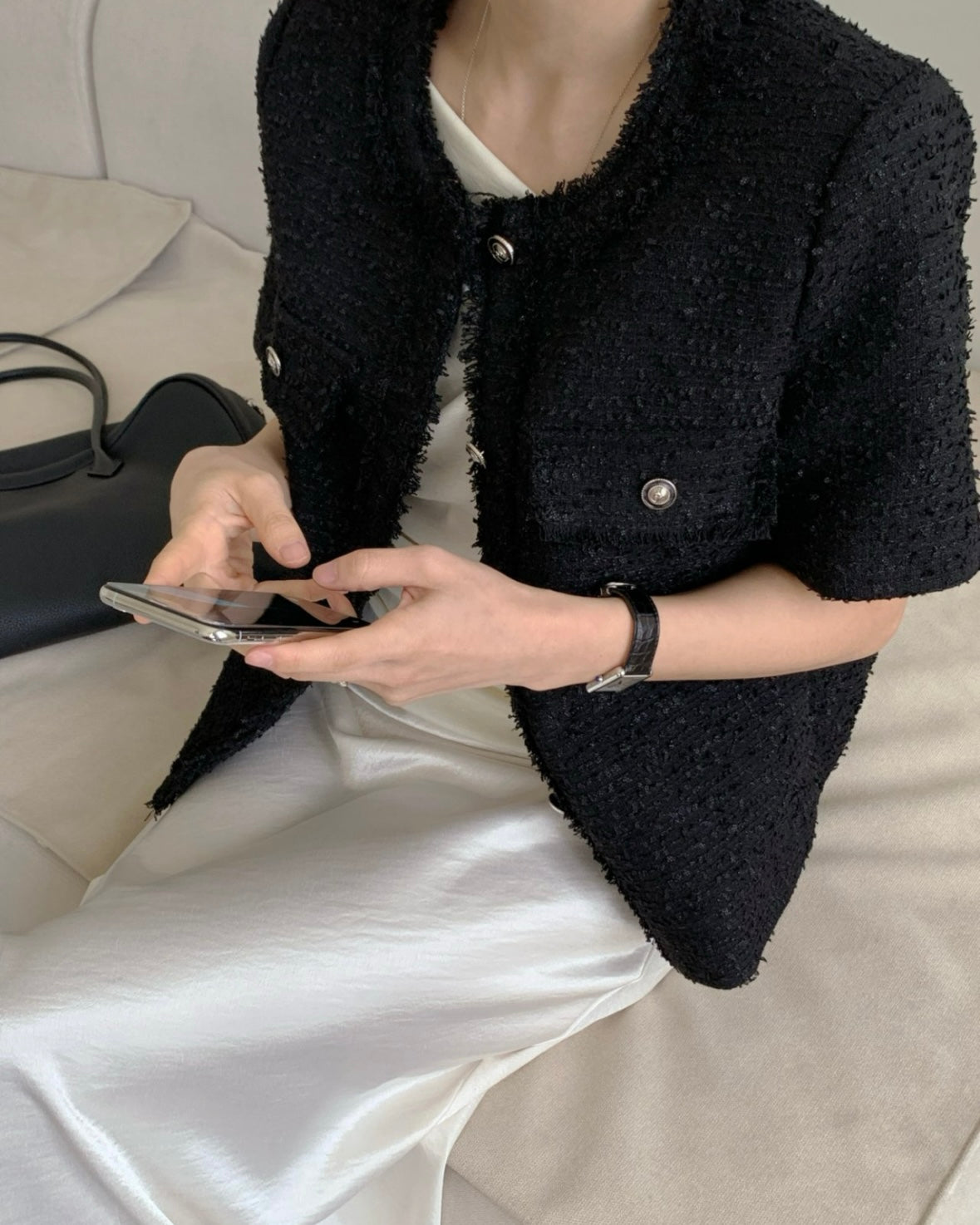 Frayed Tweed Jacket