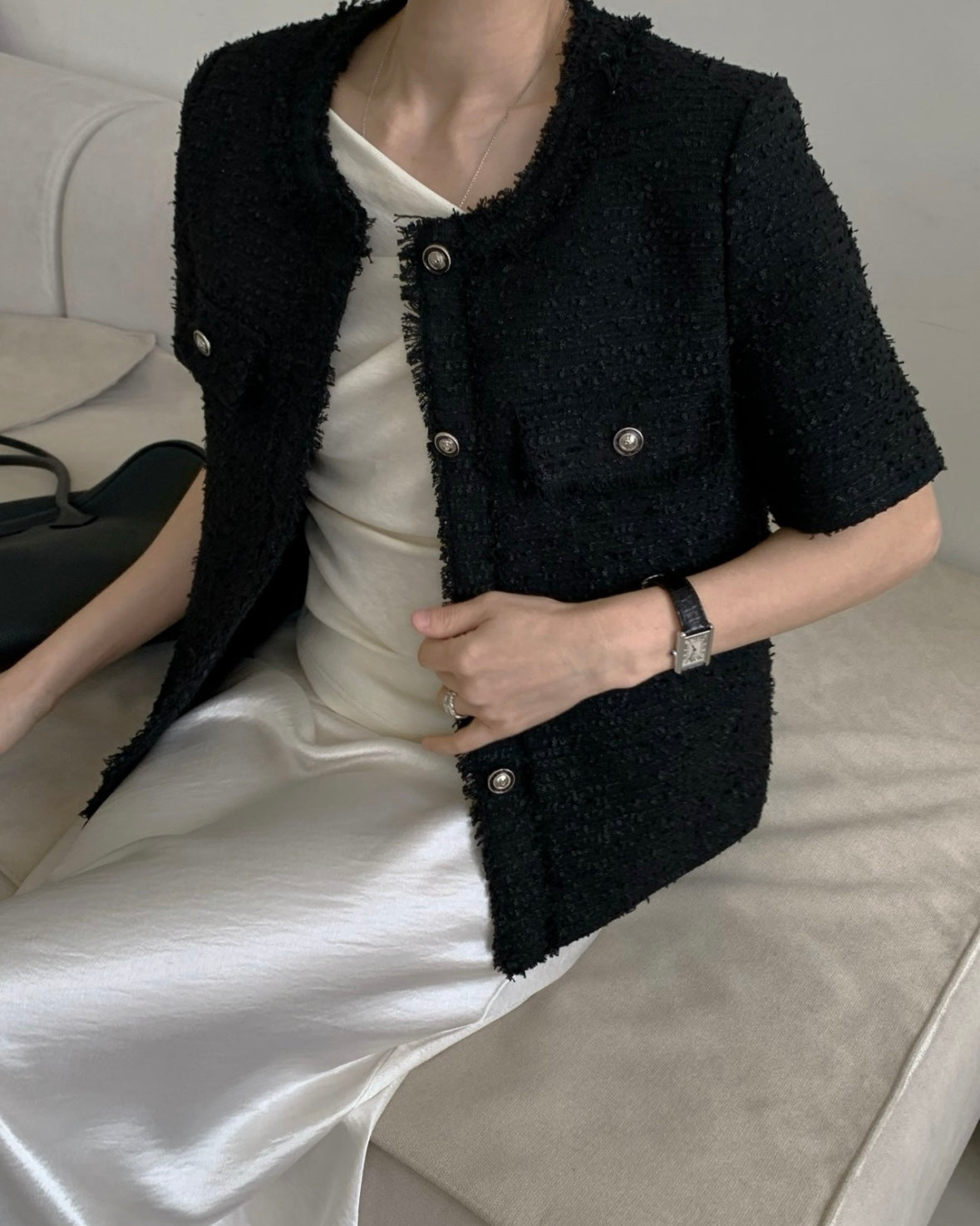 Frayed Tweed Jacket