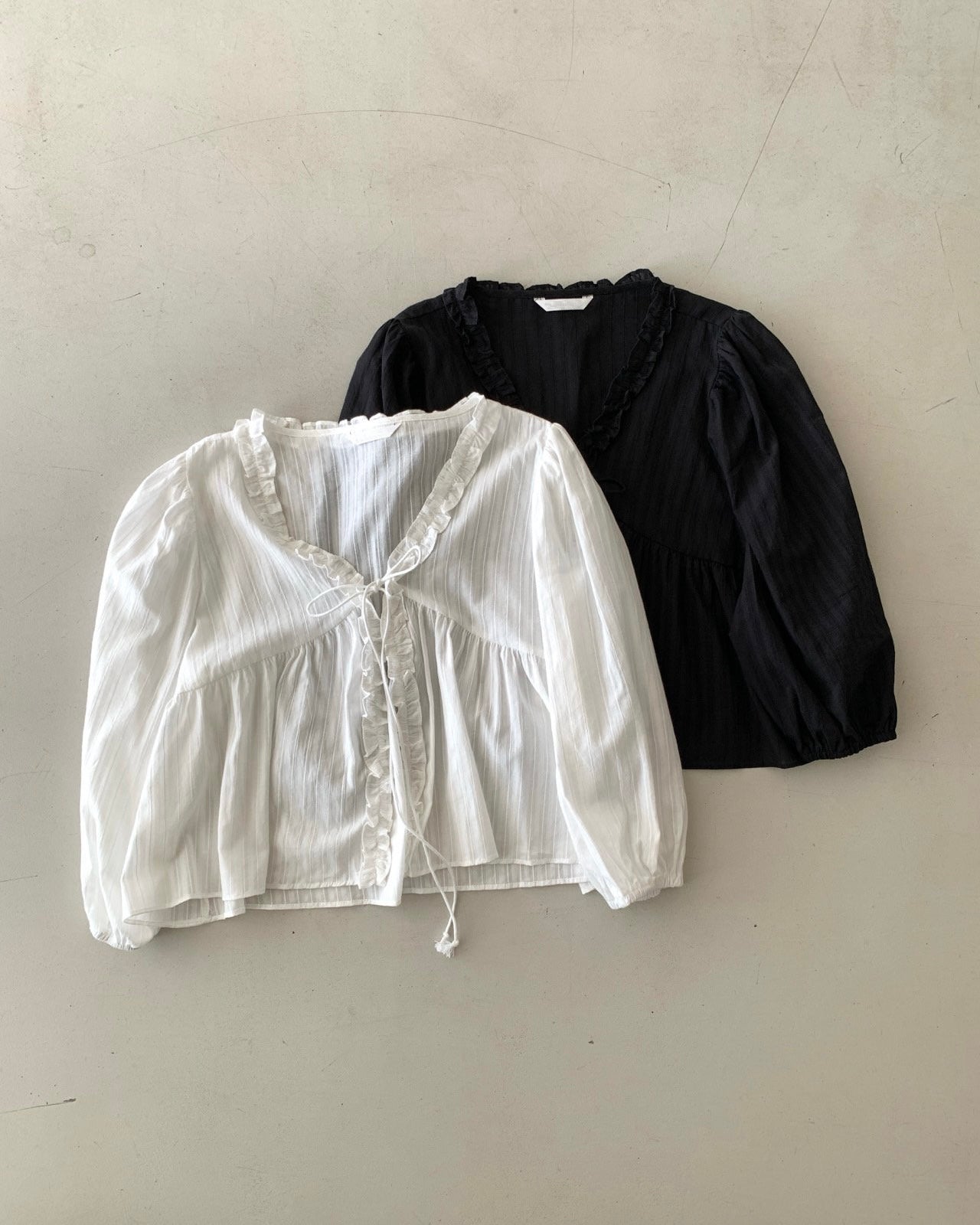 Ruffle Tie Cardigan
