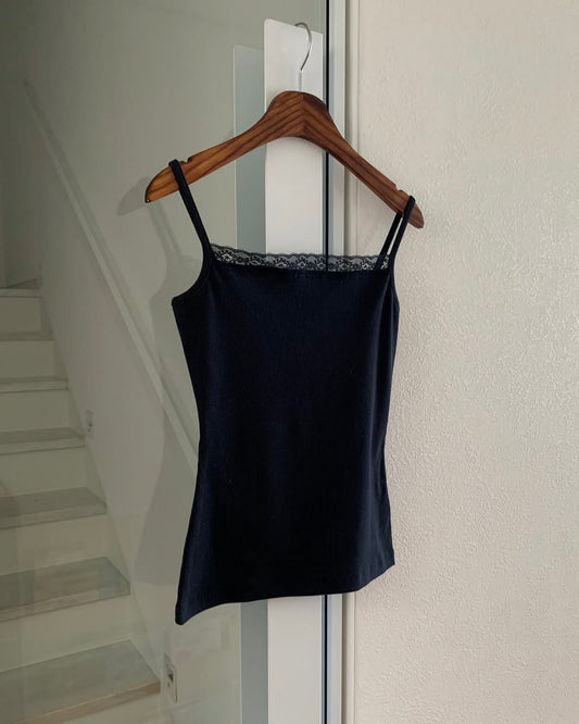 Soft Rib Lace Cami