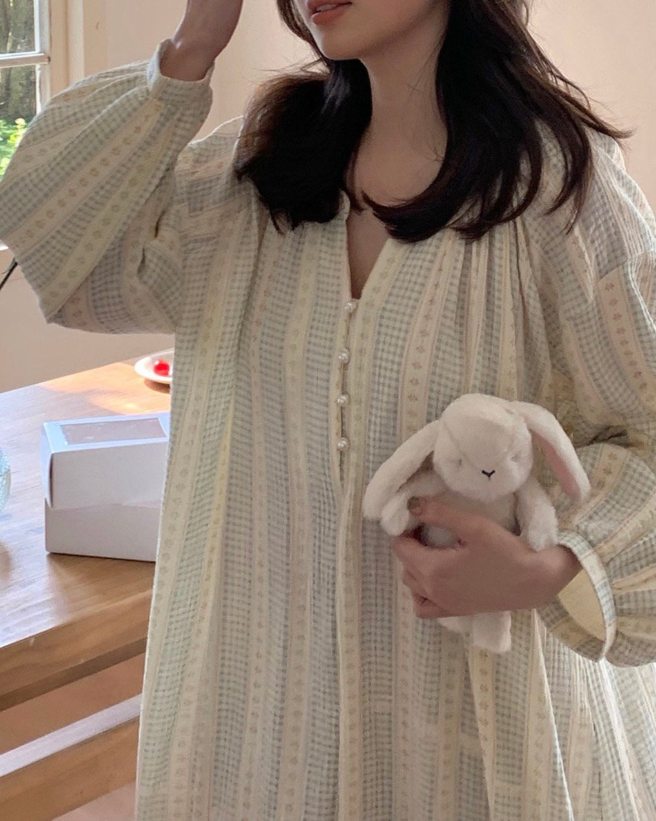 Pastel Check Nightgown