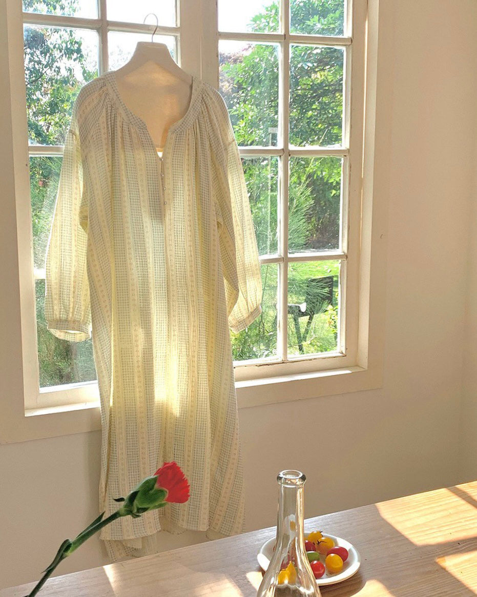 Pastel Check Nightgown