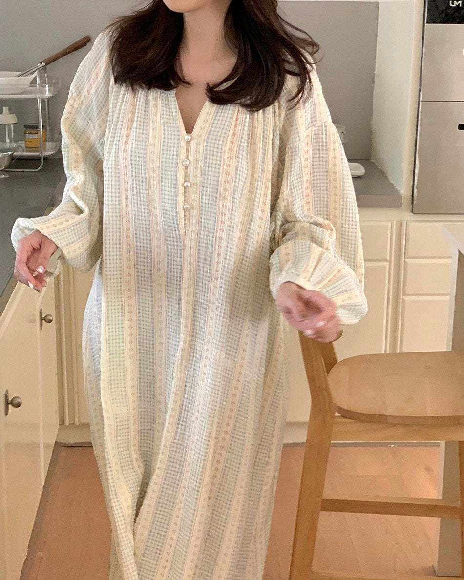 Pastel Check Nightgown