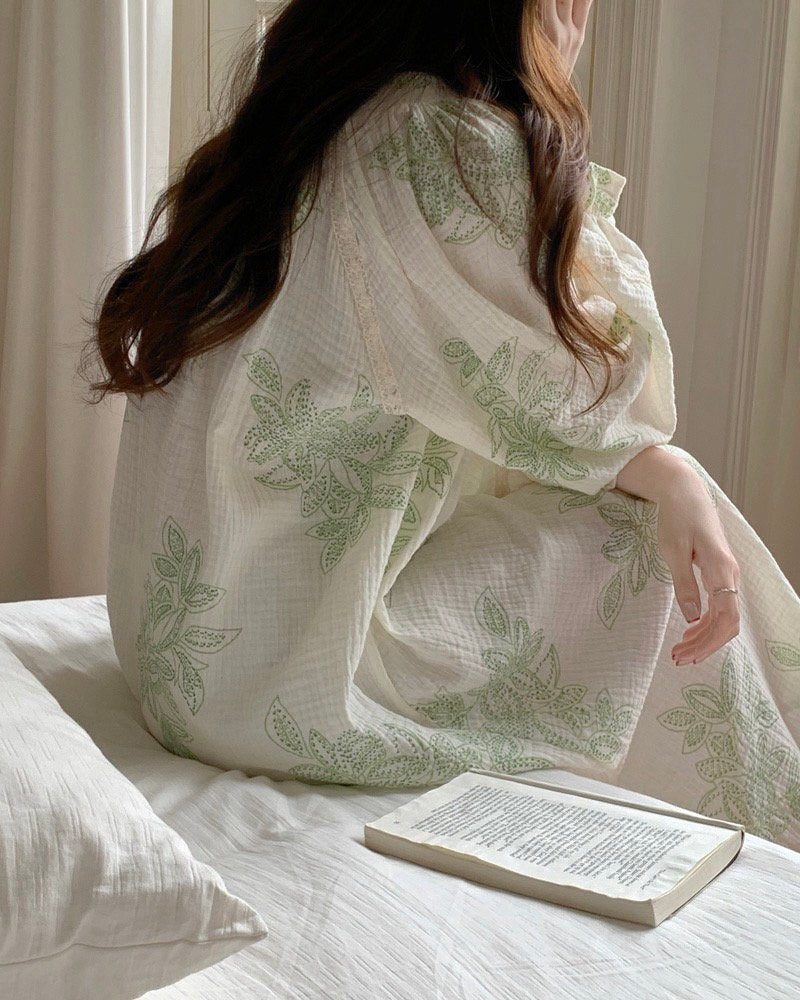 Botanical Leaf Nightgown