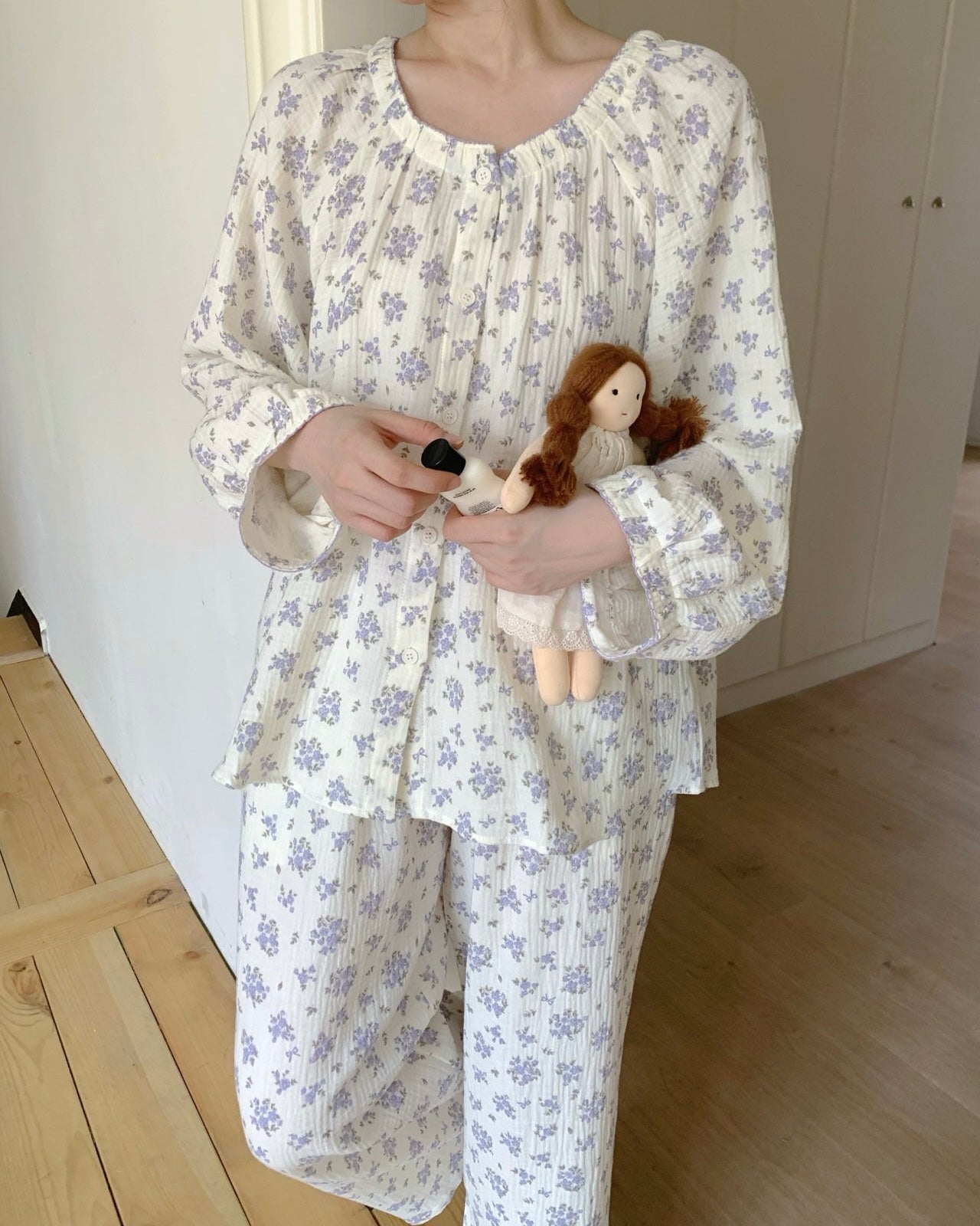 Lilac Bloom Pajama Set