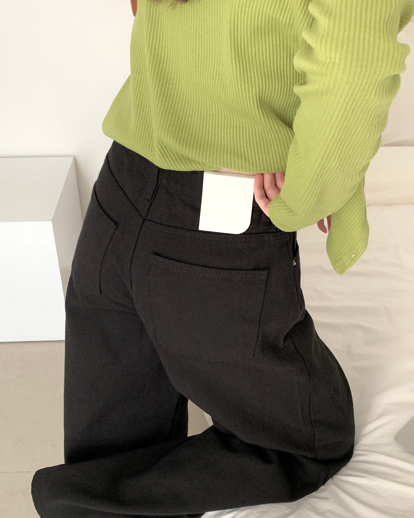 Easy Black Wide Pants