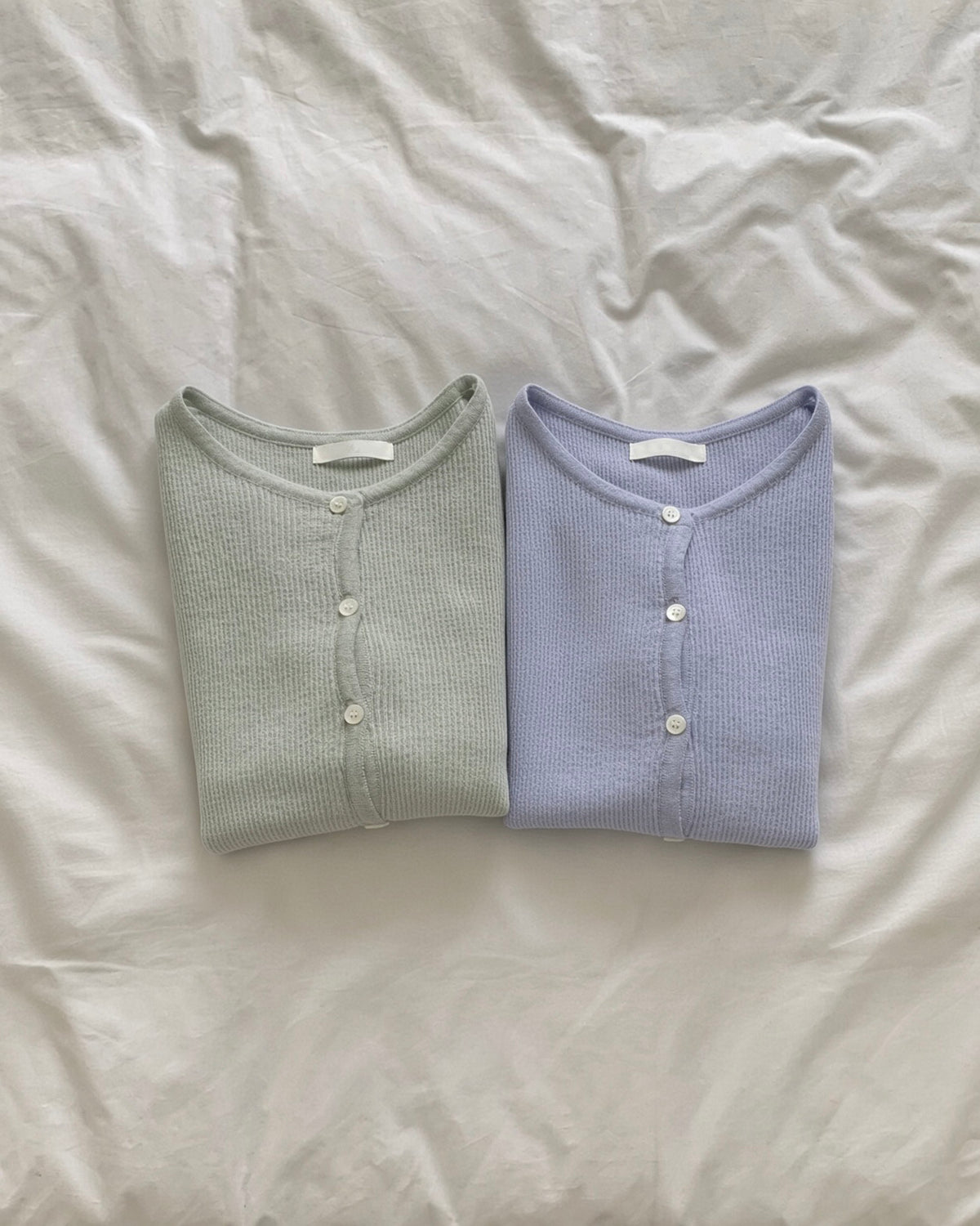 Slim Rib Button Cardigan