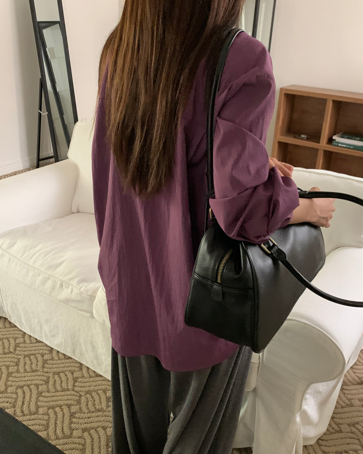 Slouchy Nylon Shirt