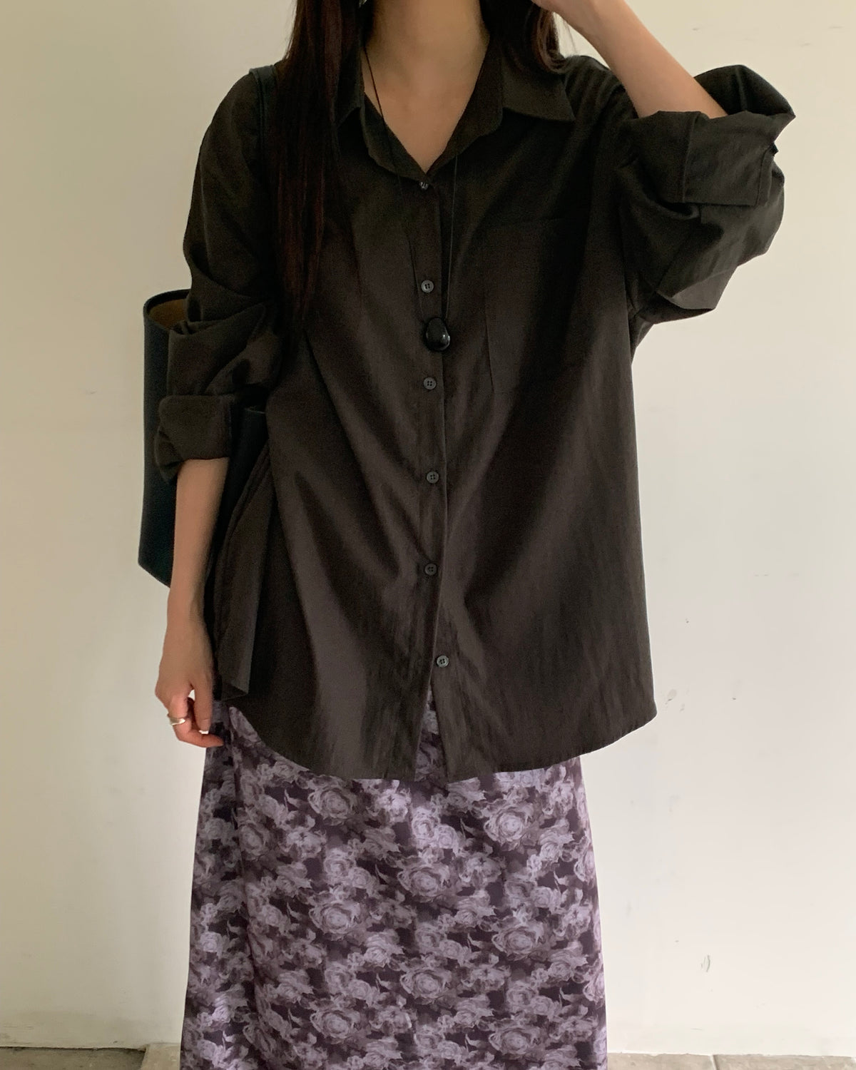 Slouchy Nylon Shirt