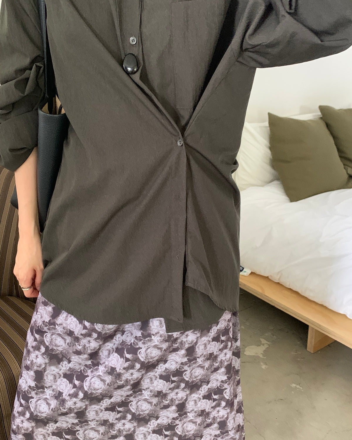 Slouchy Nylon Shirt