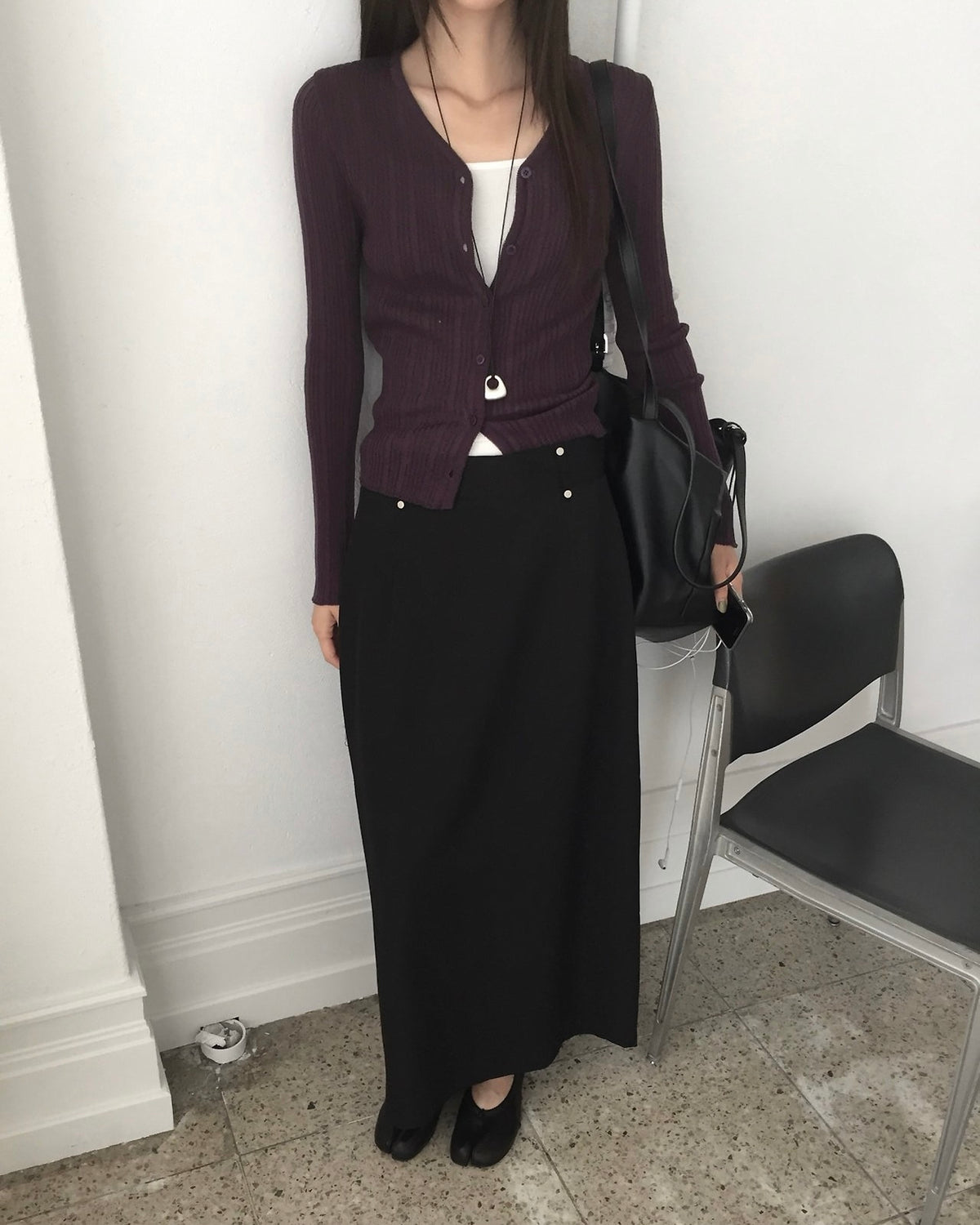 Fine Rib Cardigan