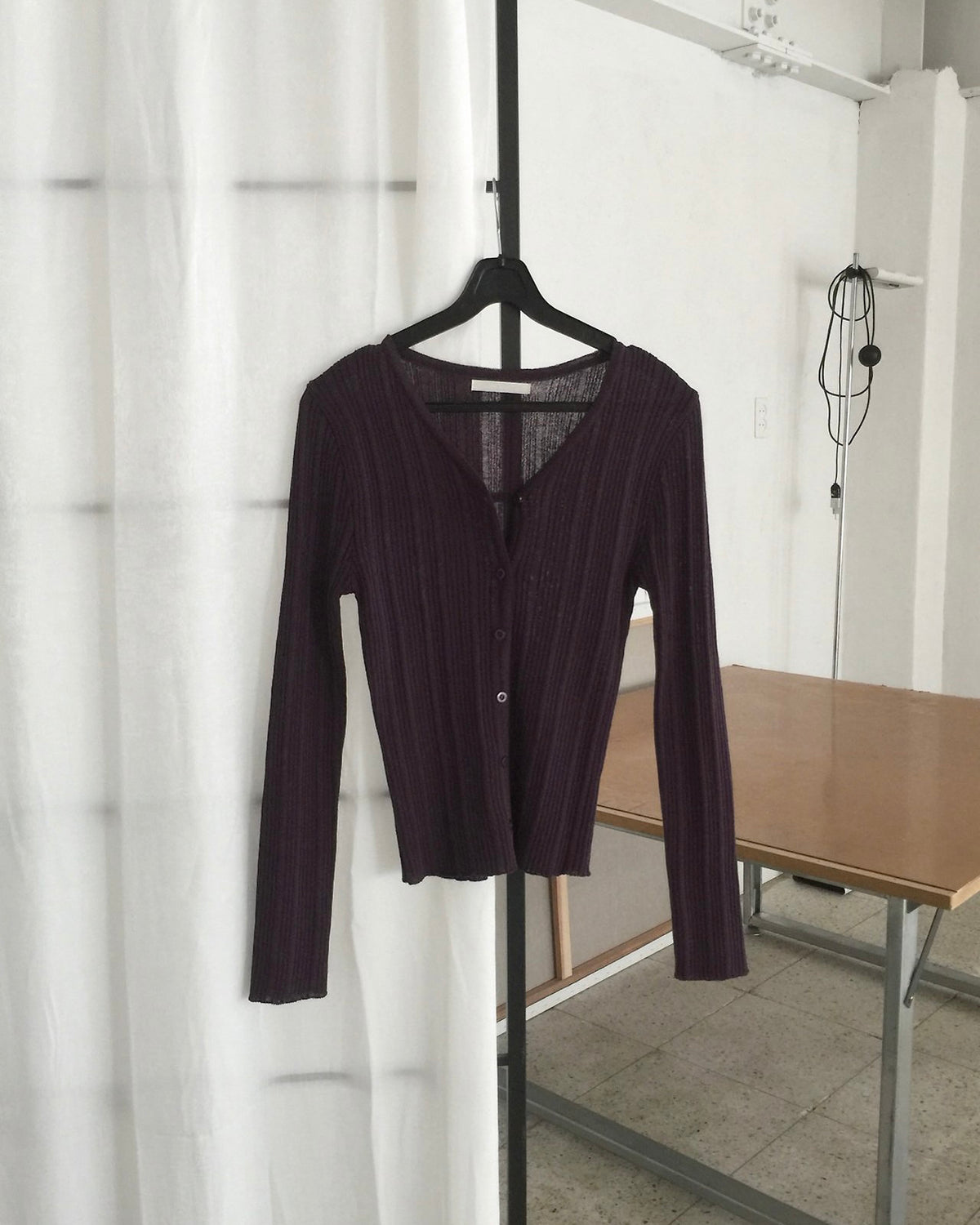 Fine Rib Cardigan