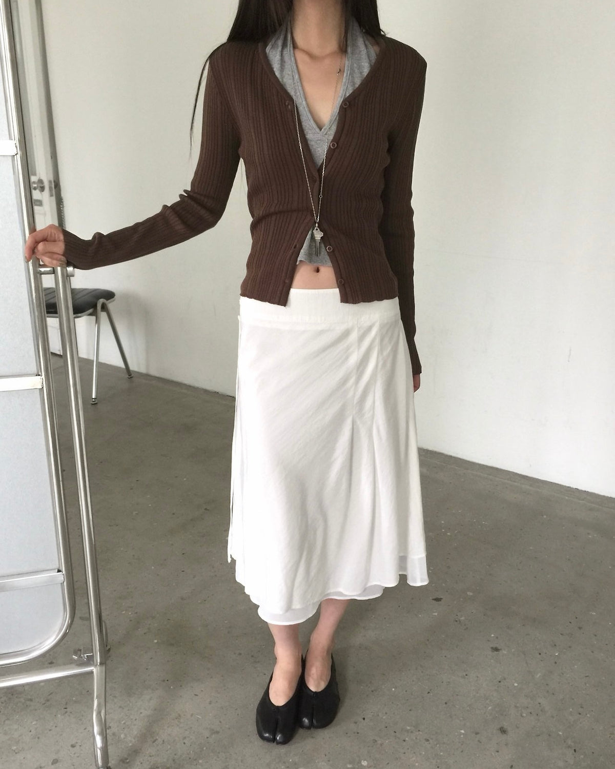 Fine Rib Cardigan