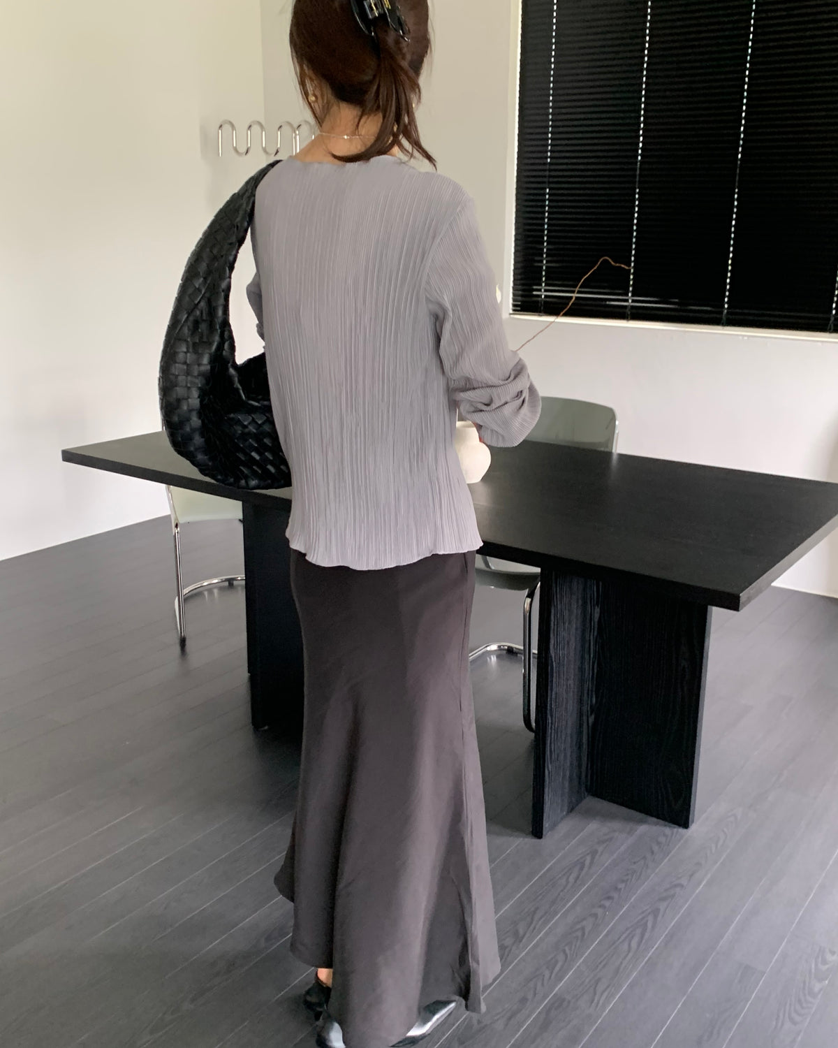 Accordion Pleat Cardigan