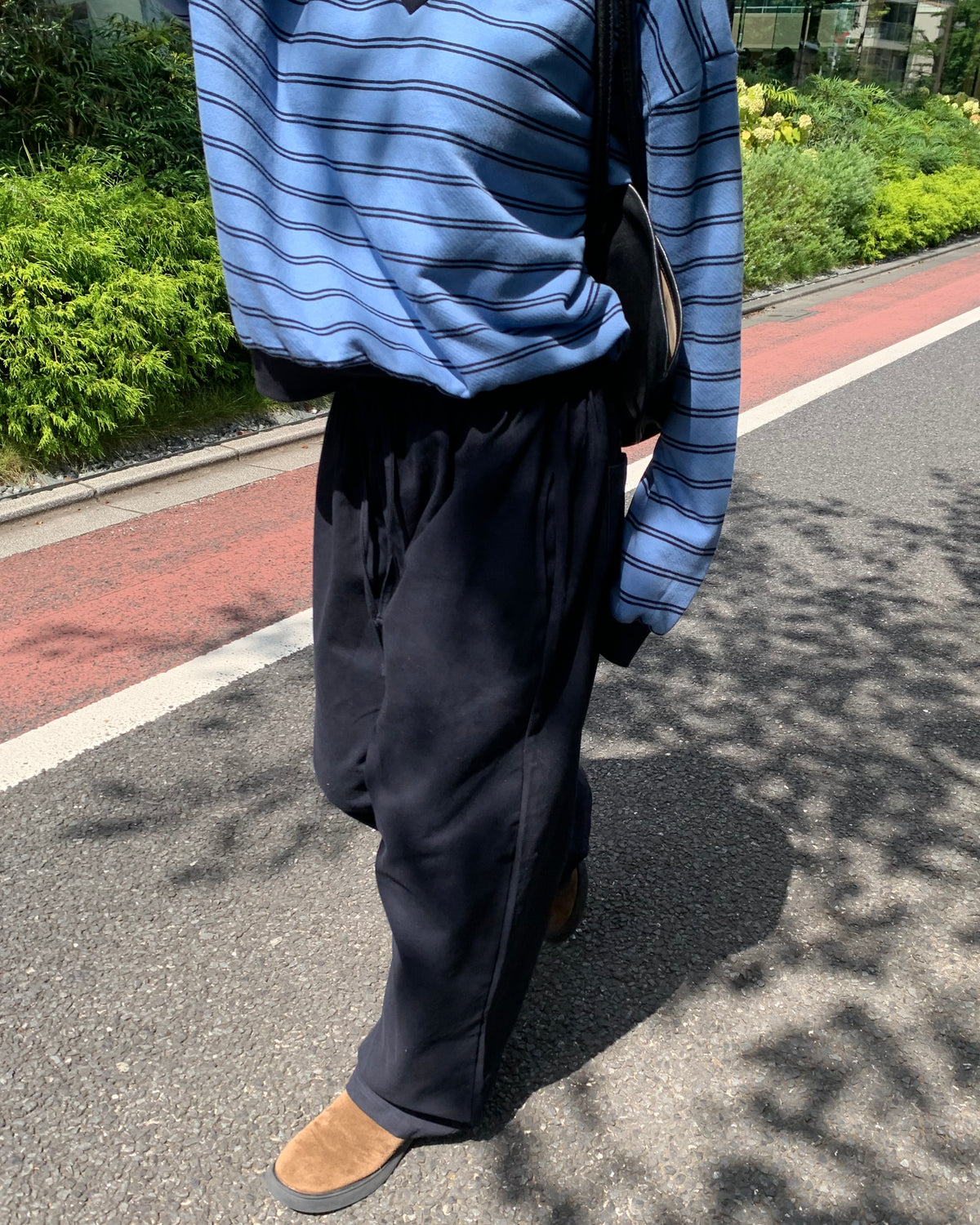 Cotton Wide-Leg Pants
