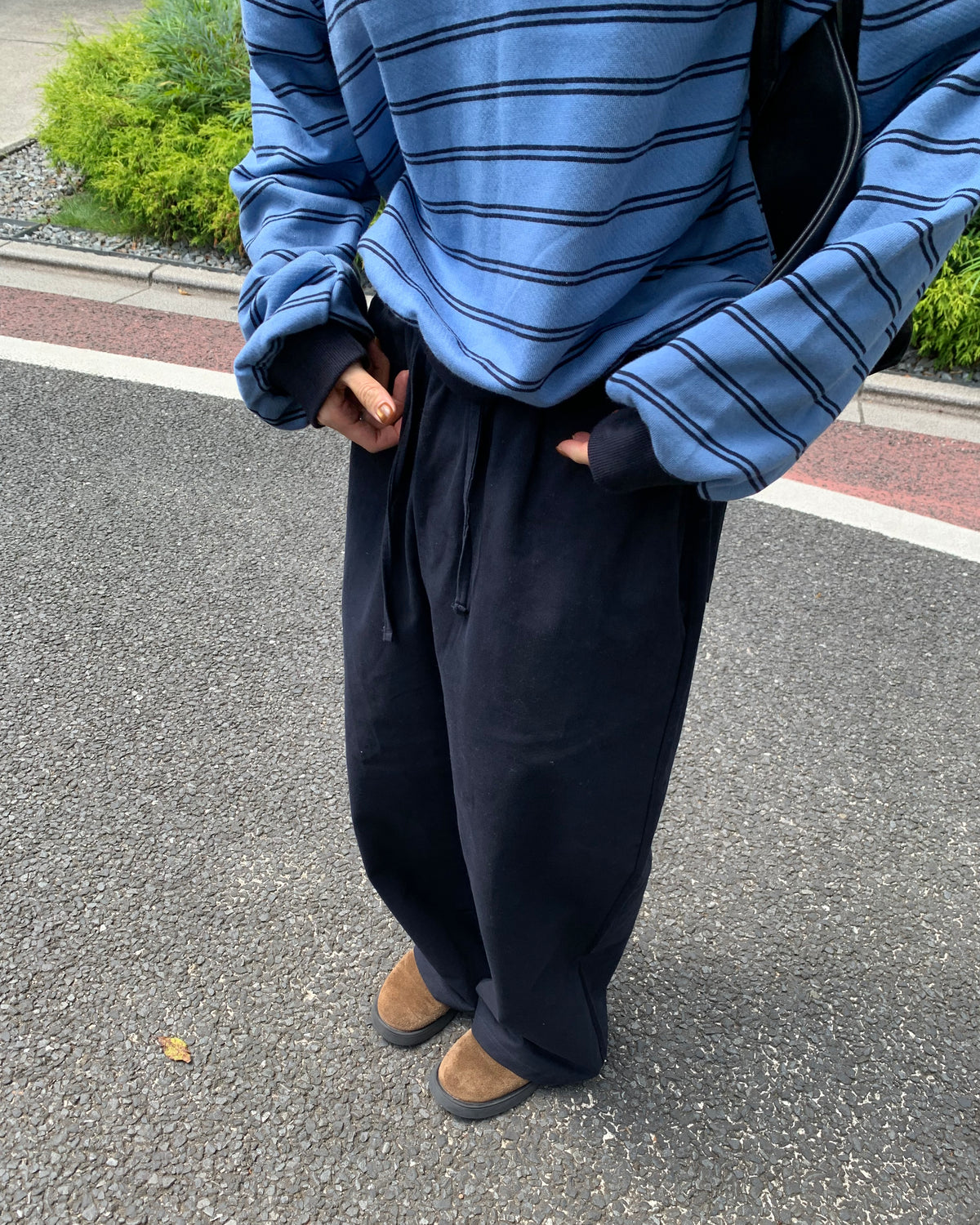 Cotton Wide-Leg Pants