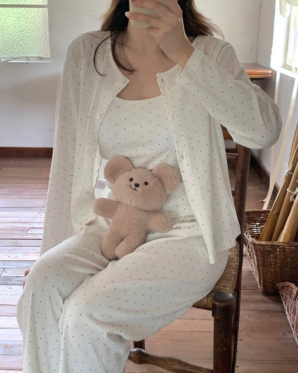 Soft Polka Dot 3-Piece Lounge Set