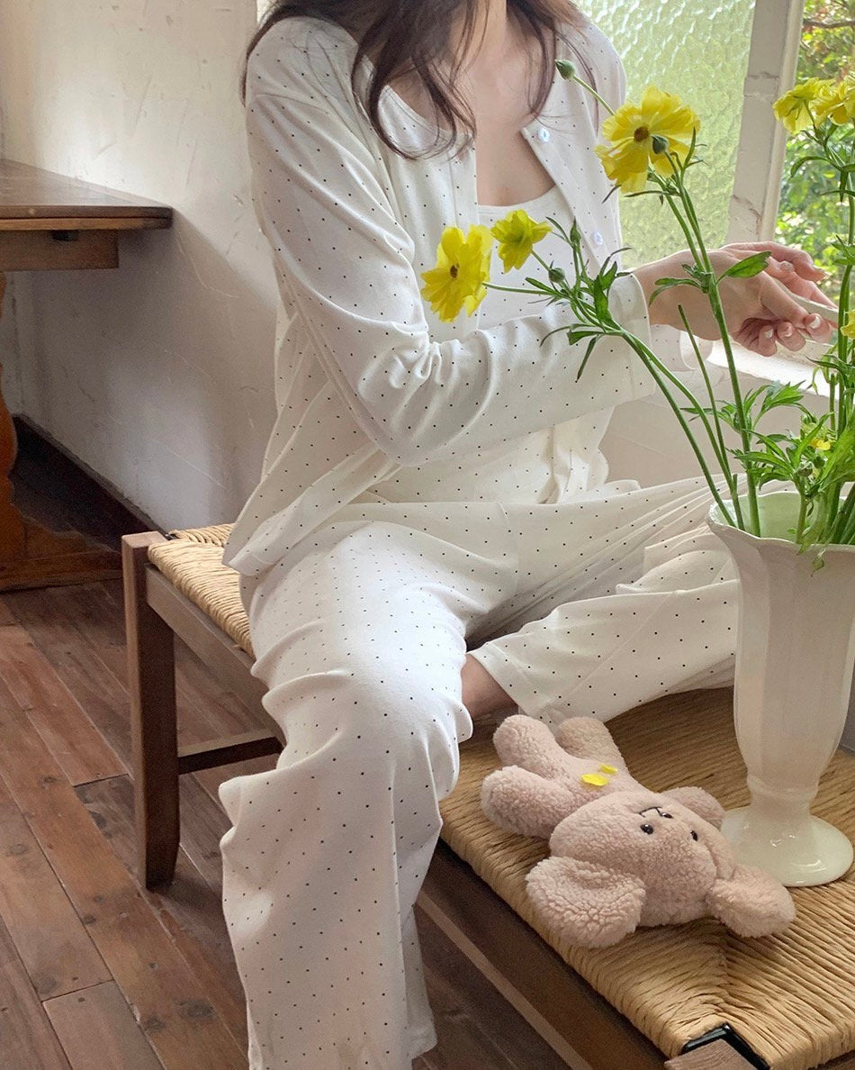 Soft Polka Dot 3-Piece Lounge Set